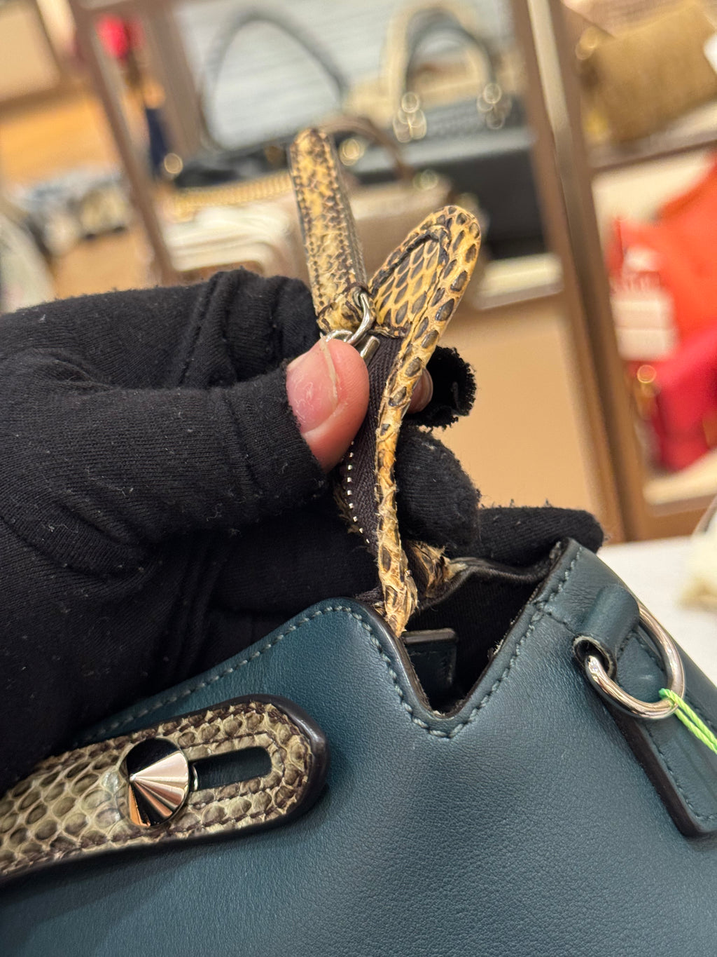 Fendi By The Way Medium Snake Skin
