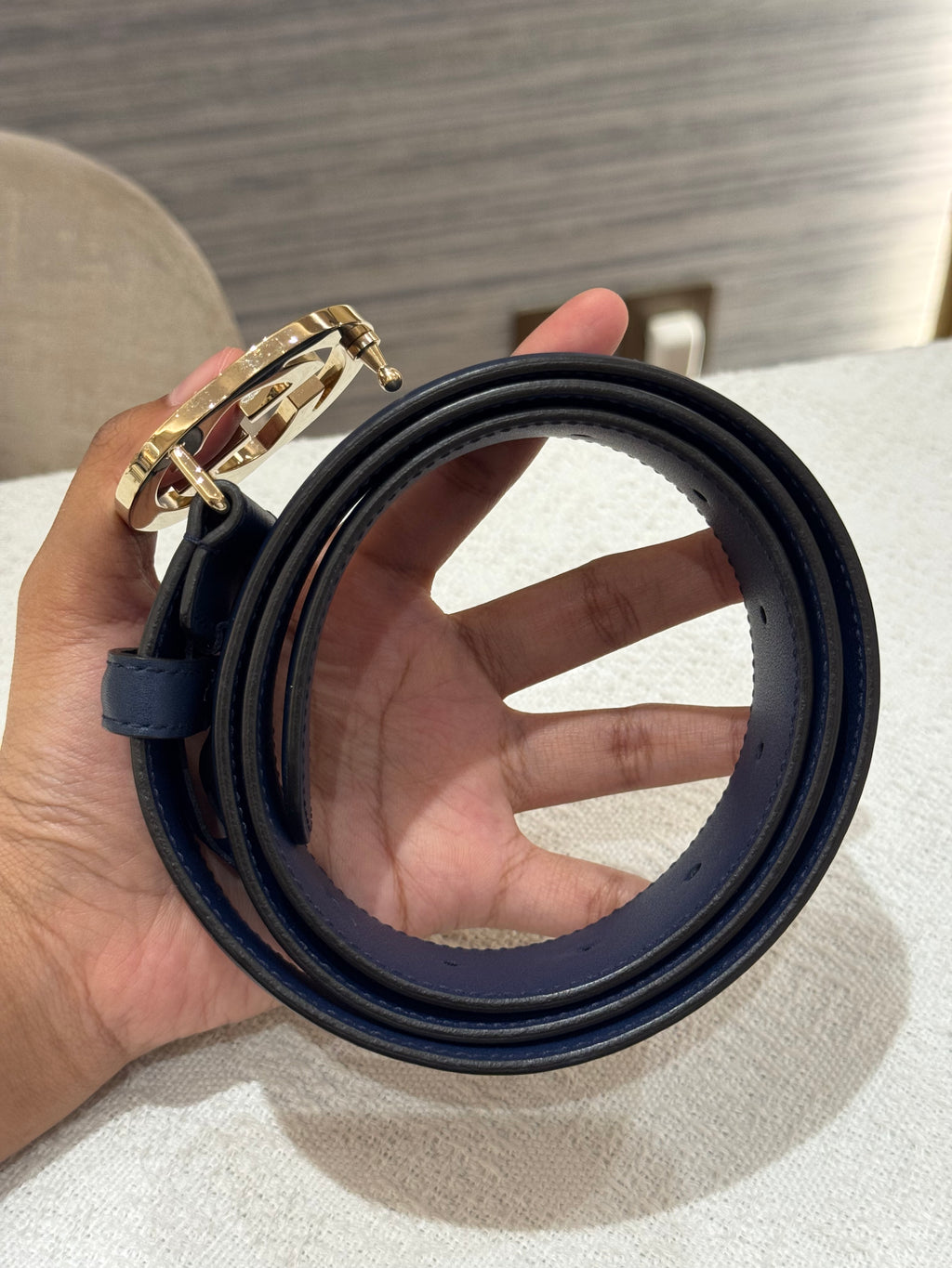 Gucci Belt GG Navy