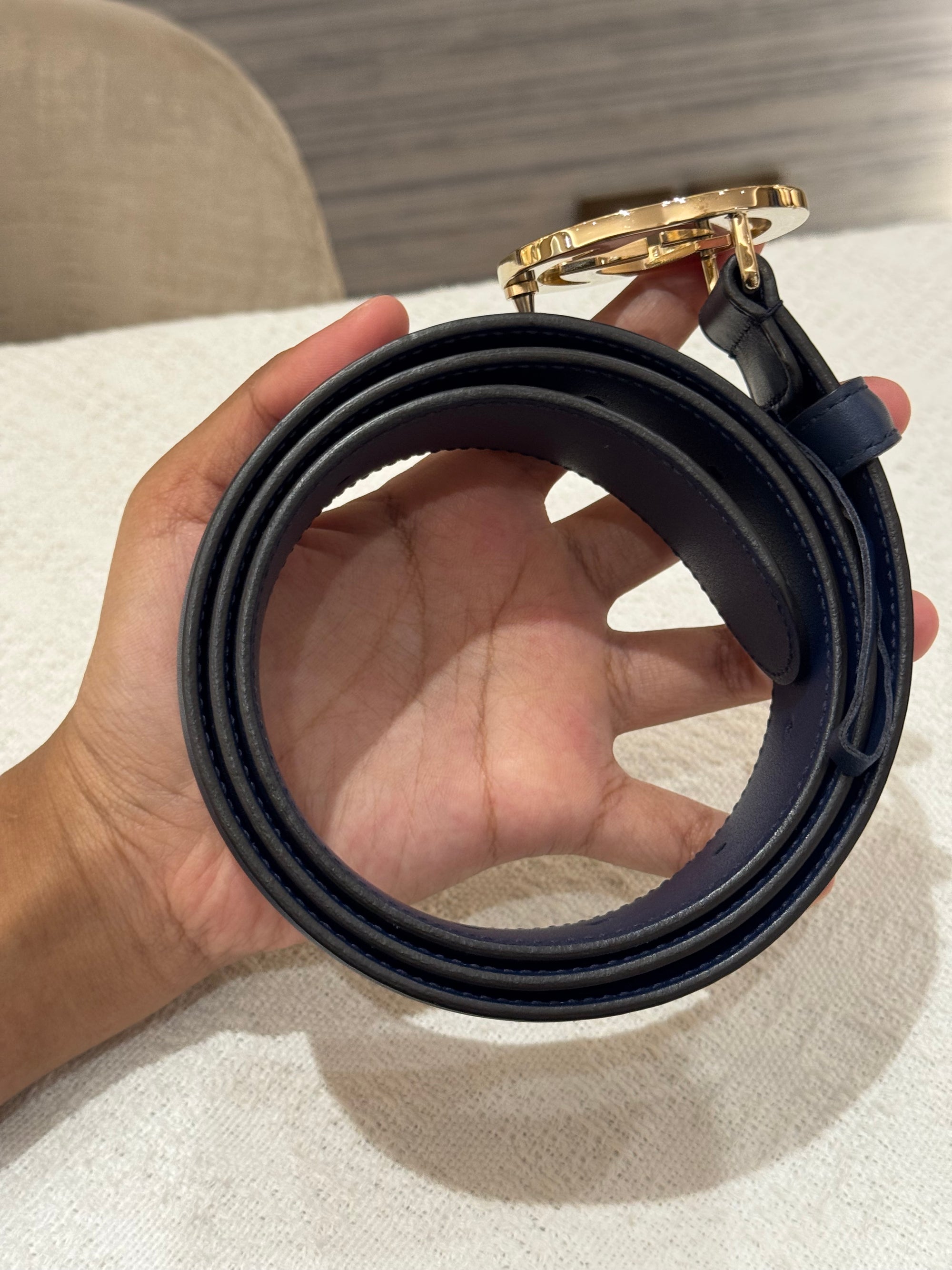Gucci Belt GG Navy