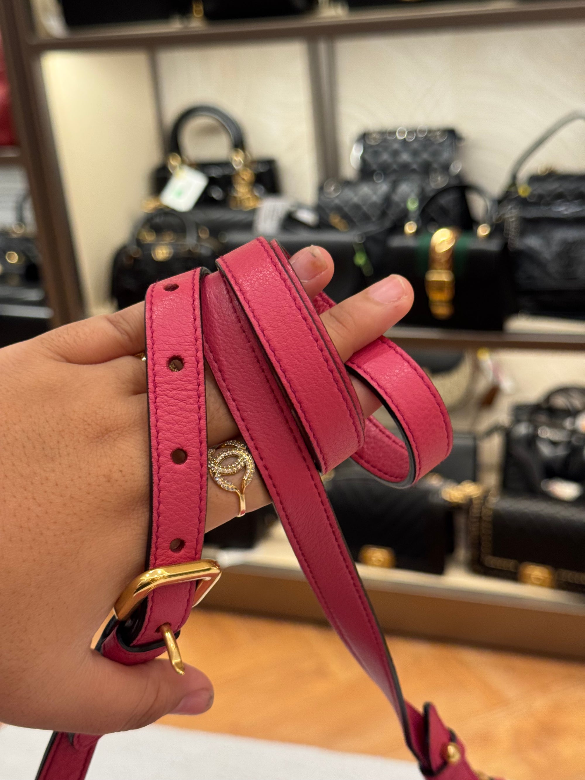 Prada Sling Double Zip Peonia