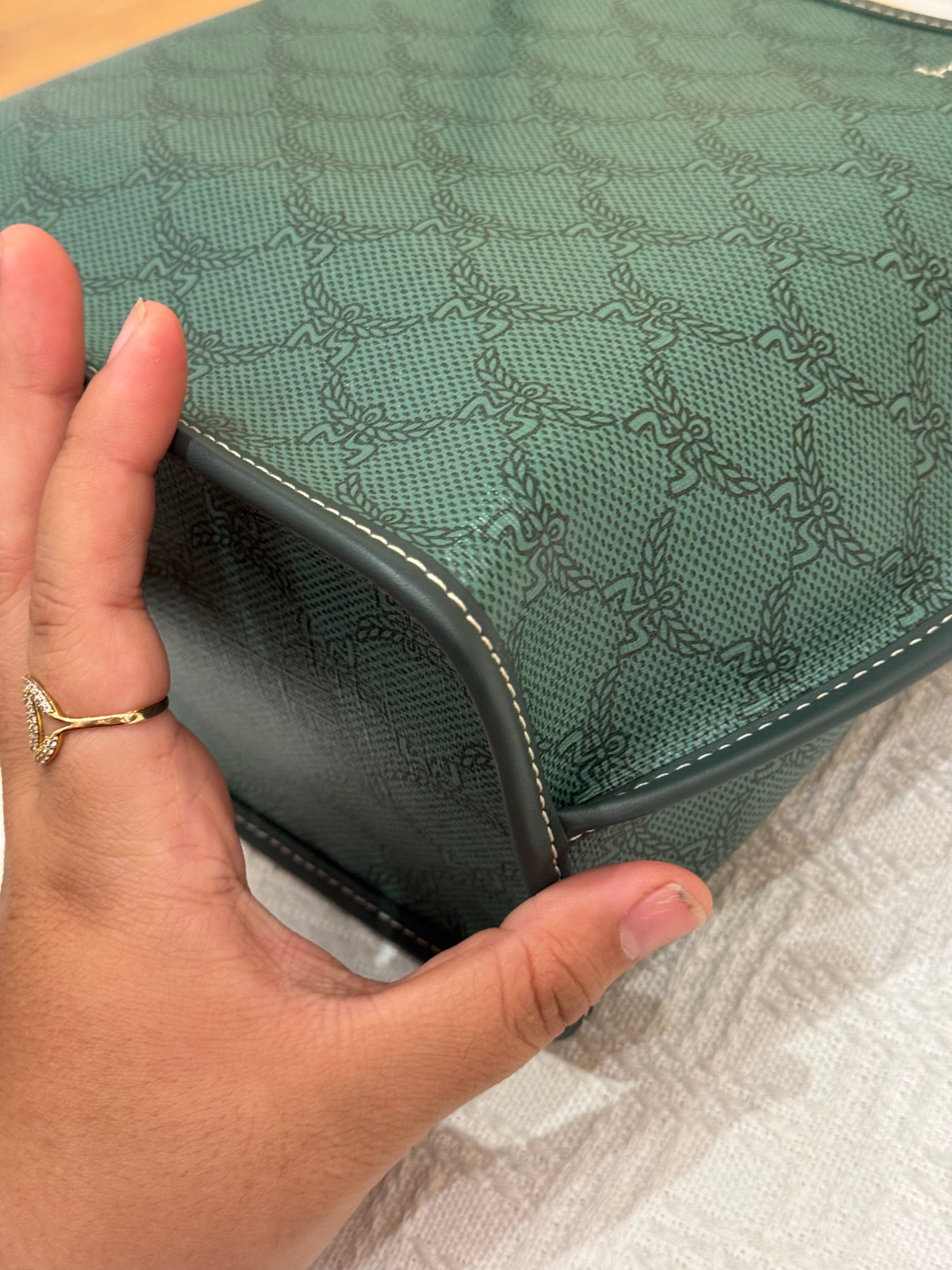 MCM Himmel Mini Tote Green