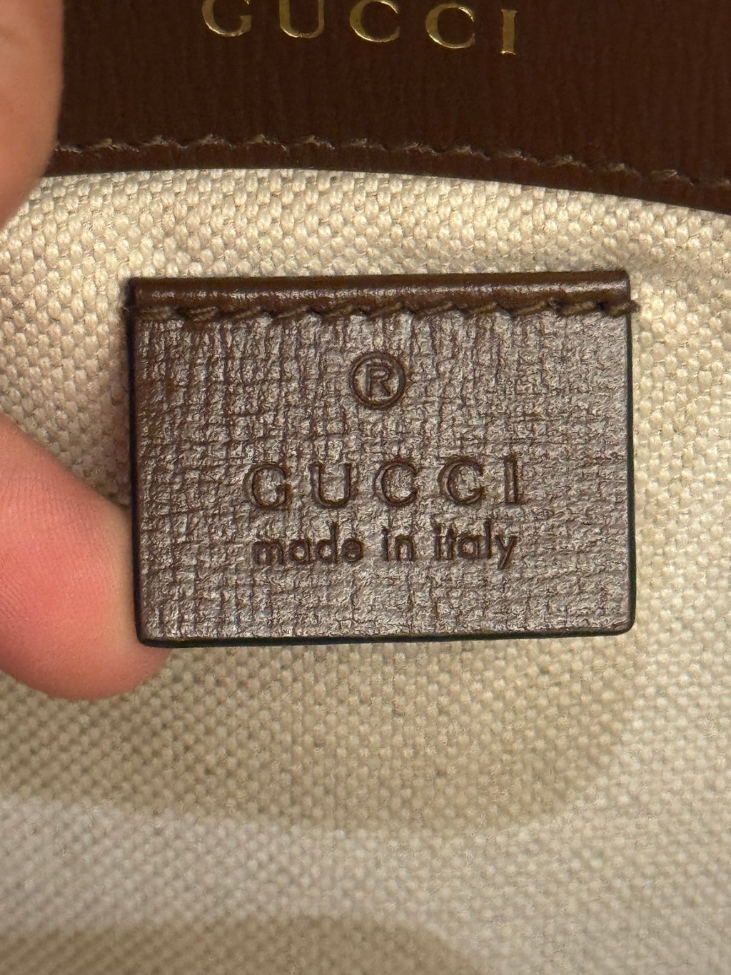 Gucci Mini Horsebit Beige Ebony