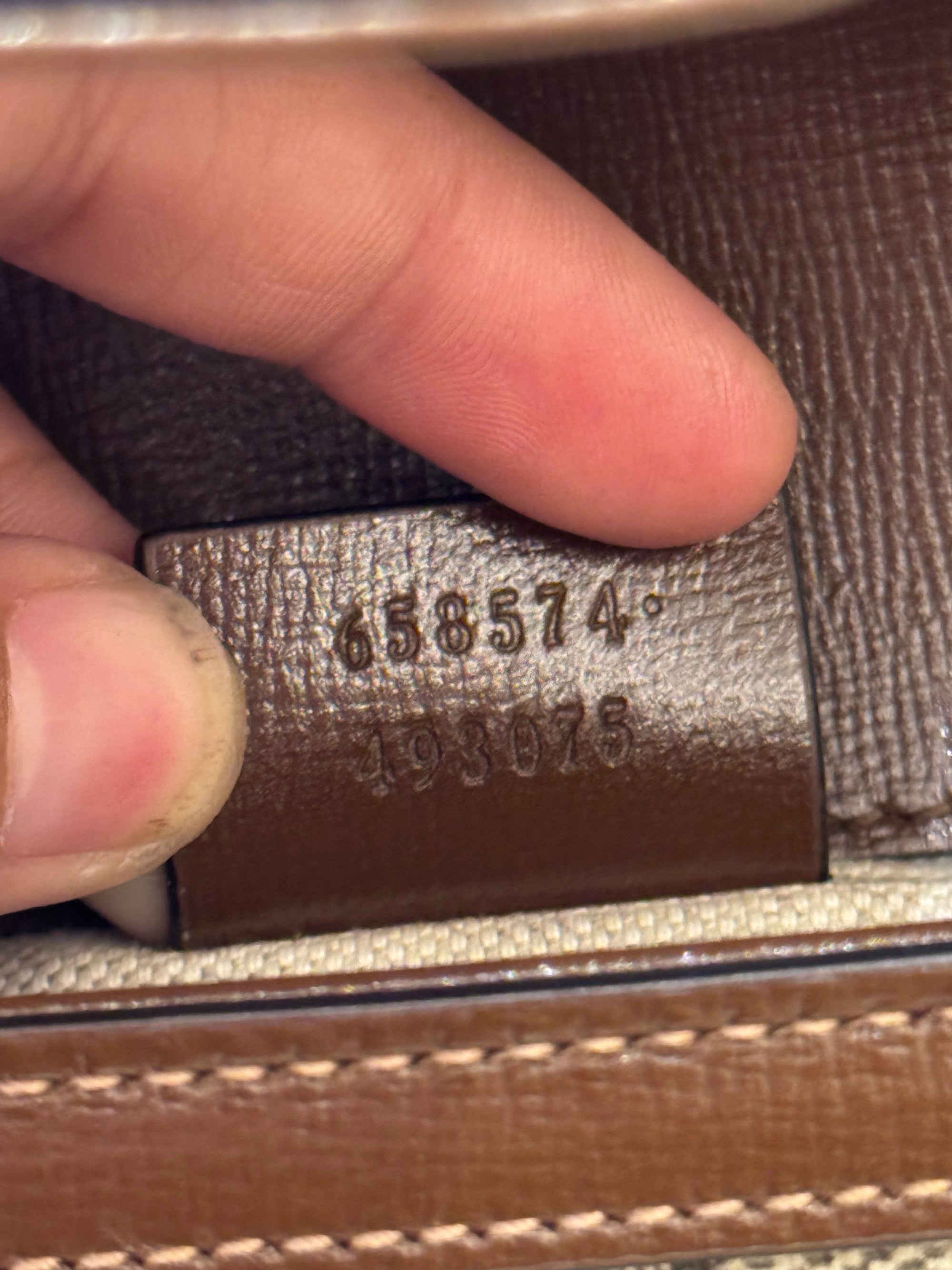 Gucci Mini Horsebit Beige Ebony