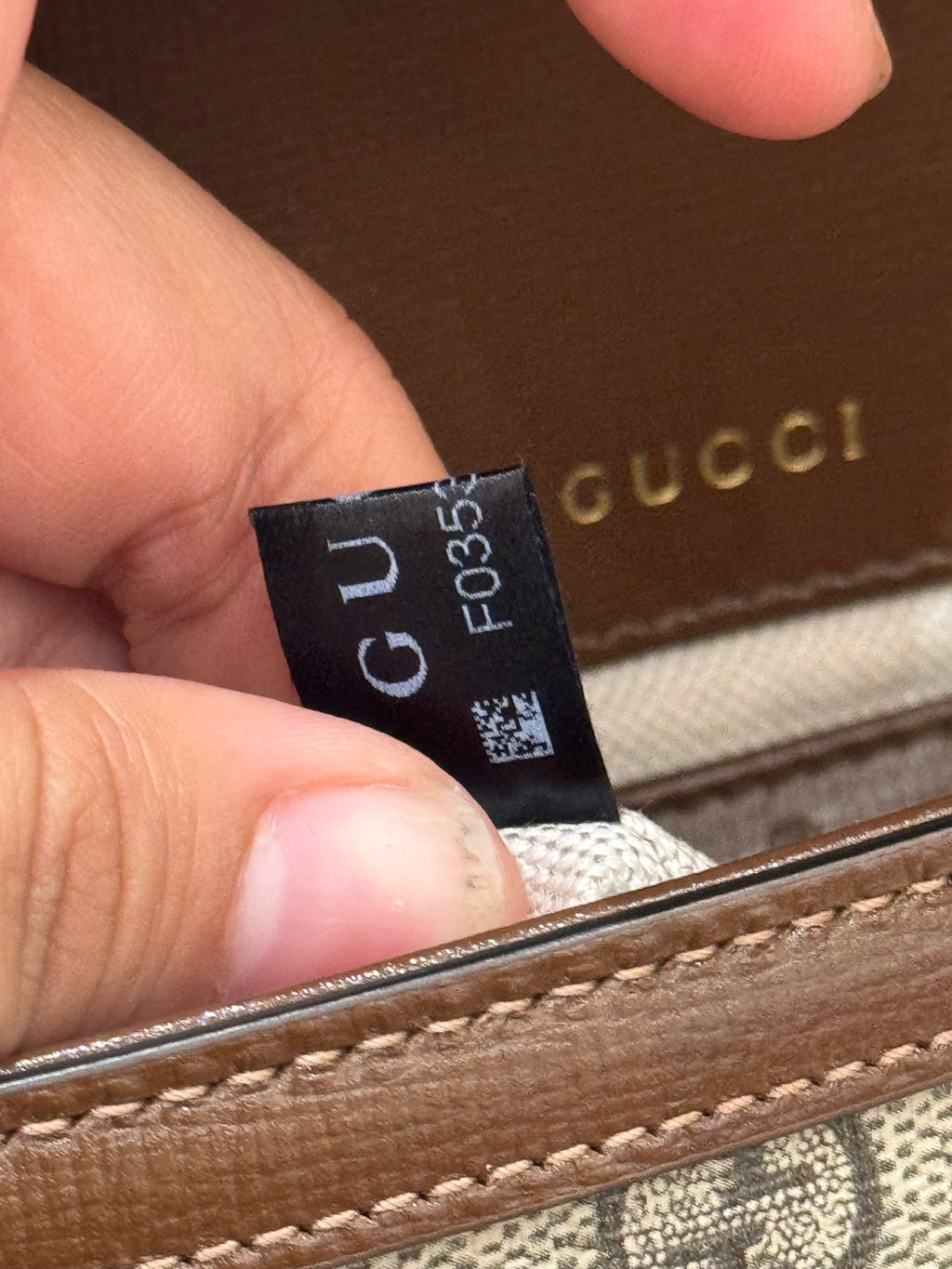 Gucci Mini Horsebit Beige Ebony