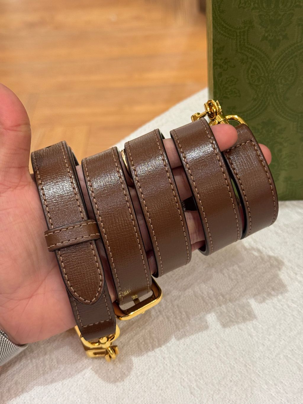 Gucci Mini Horsebit Beige Ebony