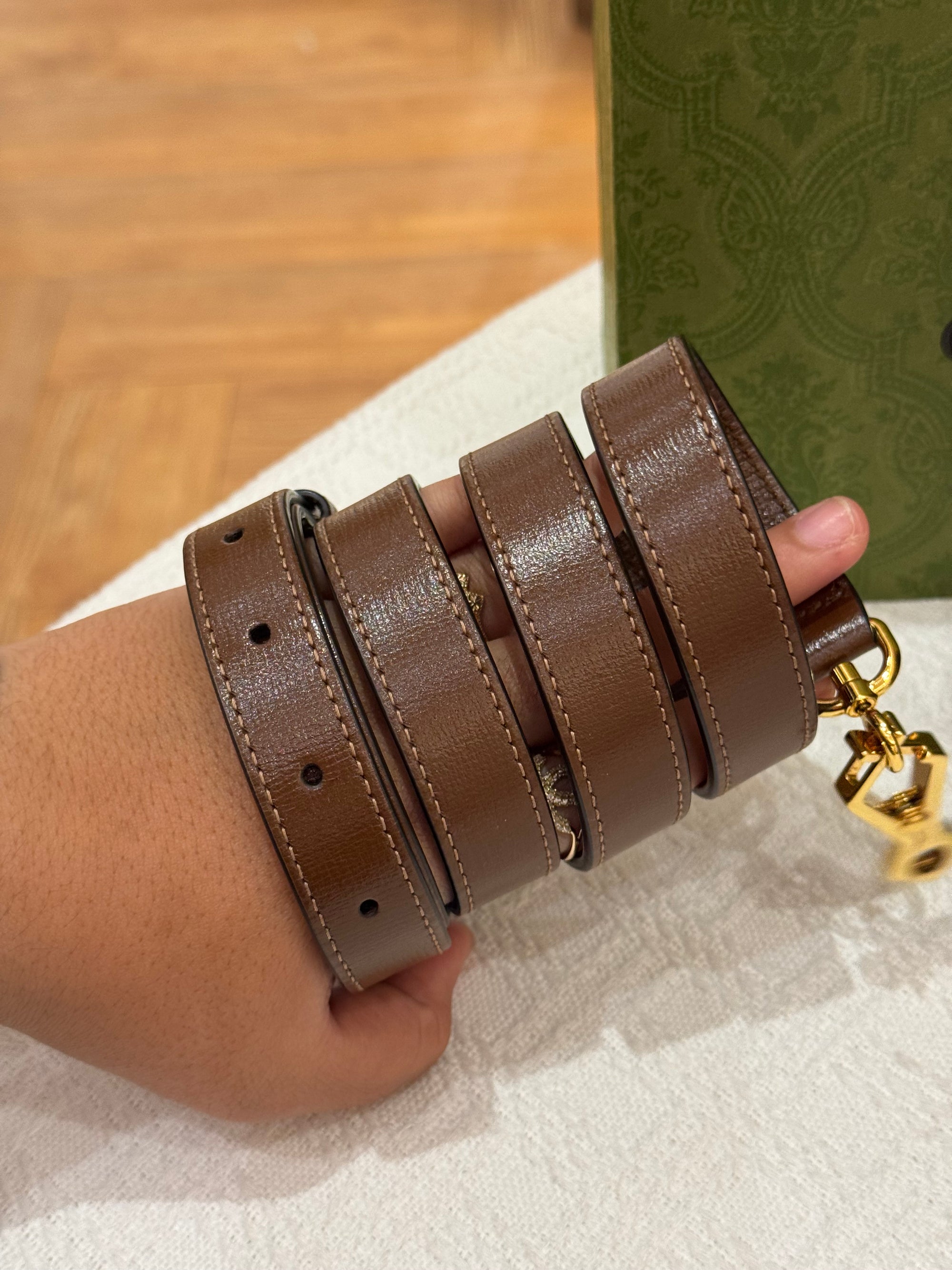 Gucci Mini Horsebit Beige Ebony