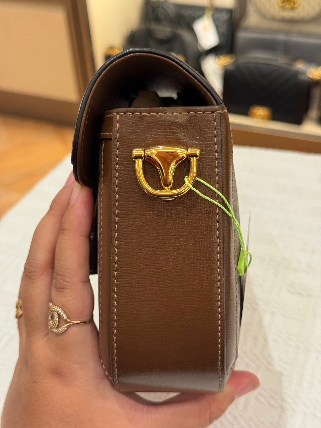 Gucci Mini Horsebit Beige Ebony