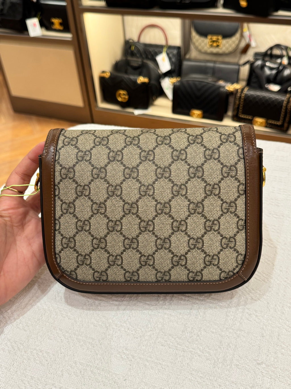 Gucci Mini Horsebit Beige Ebony