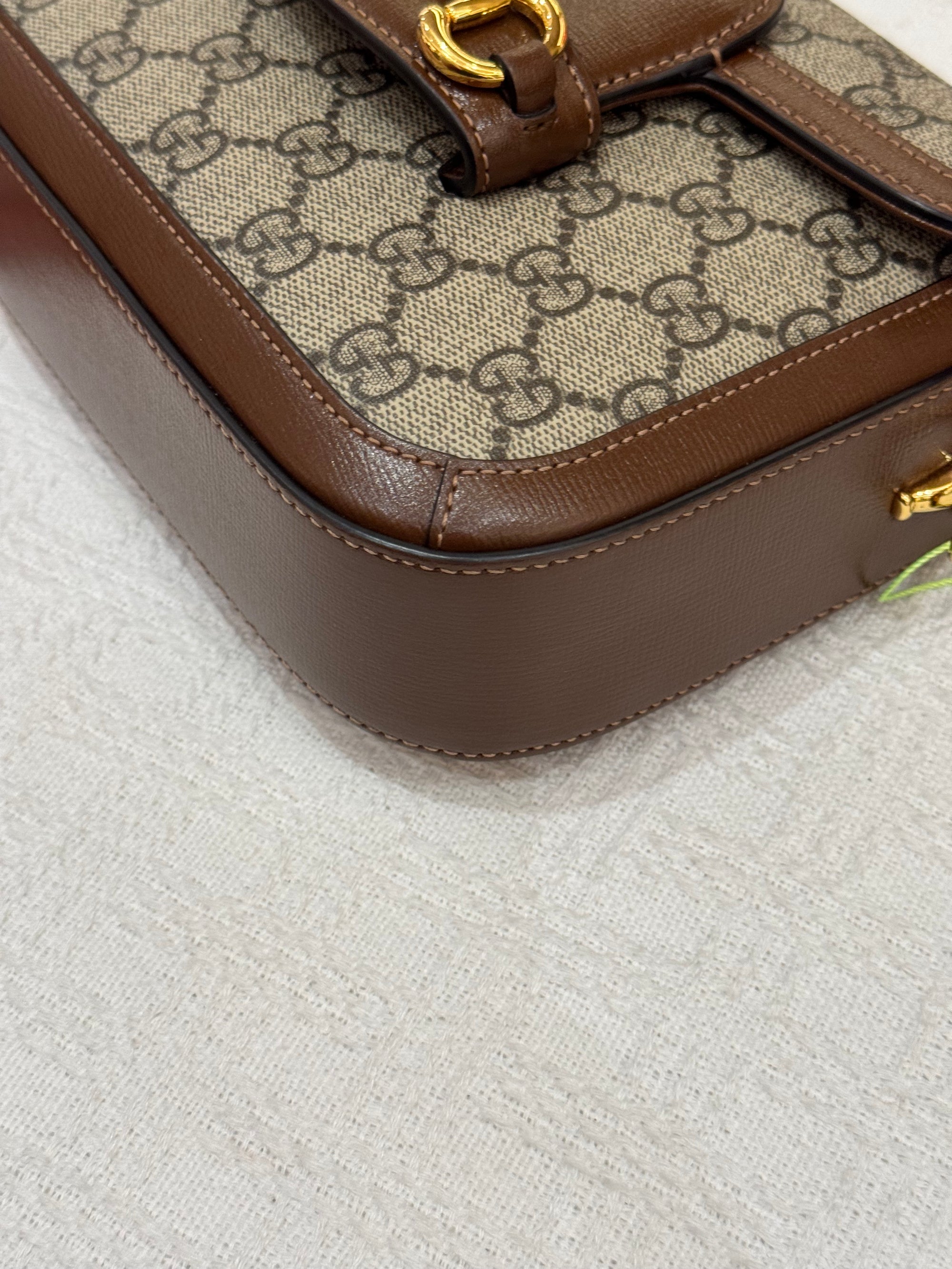 Gucci Mini Horsebit Beige Ebony
