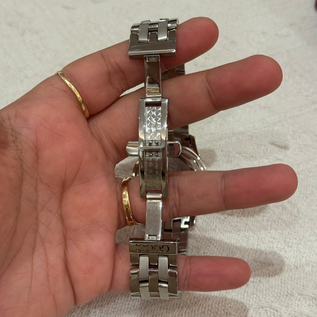 Gucci Watch Chain Silver White Dial
