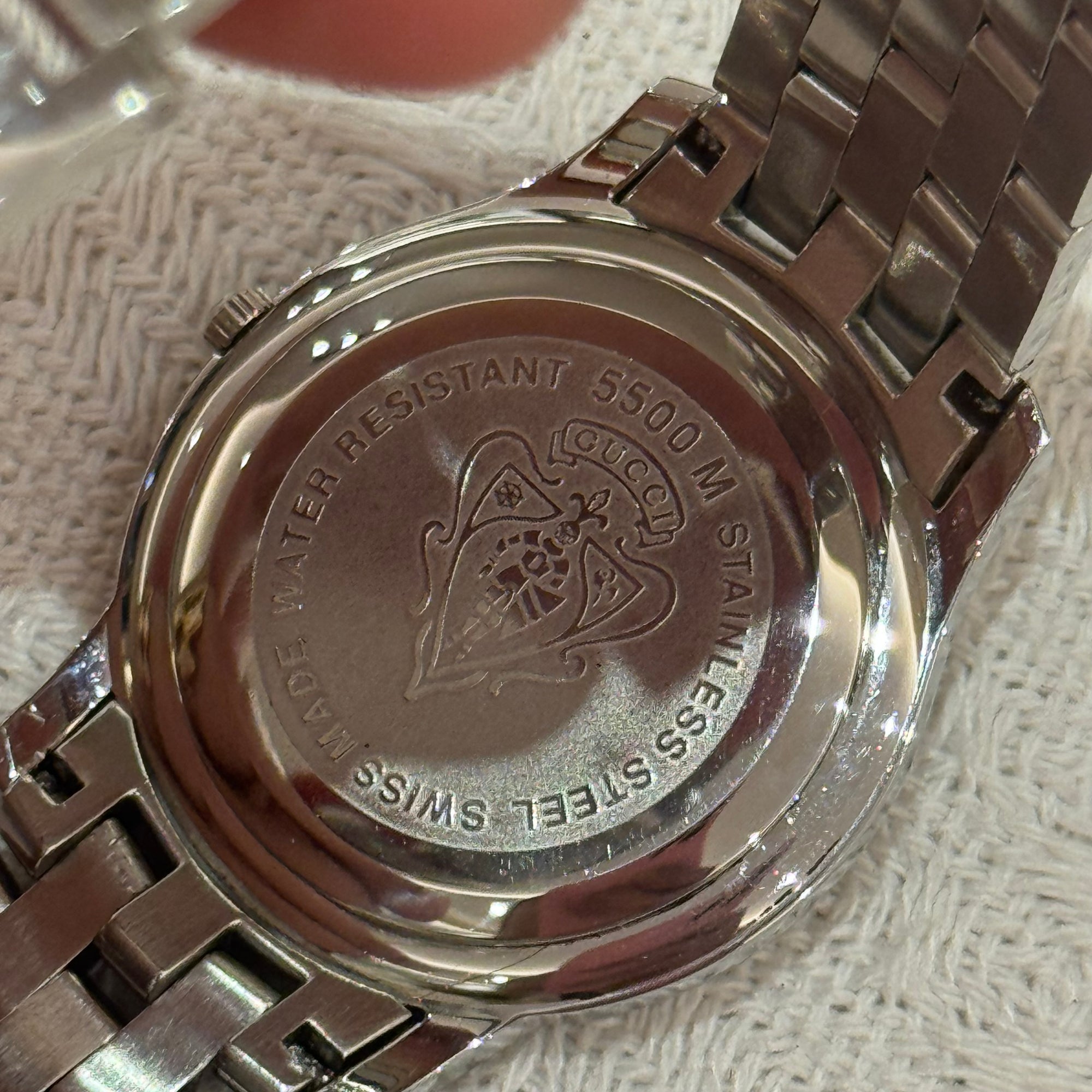 Gucci Watch Chain Silver White Dial