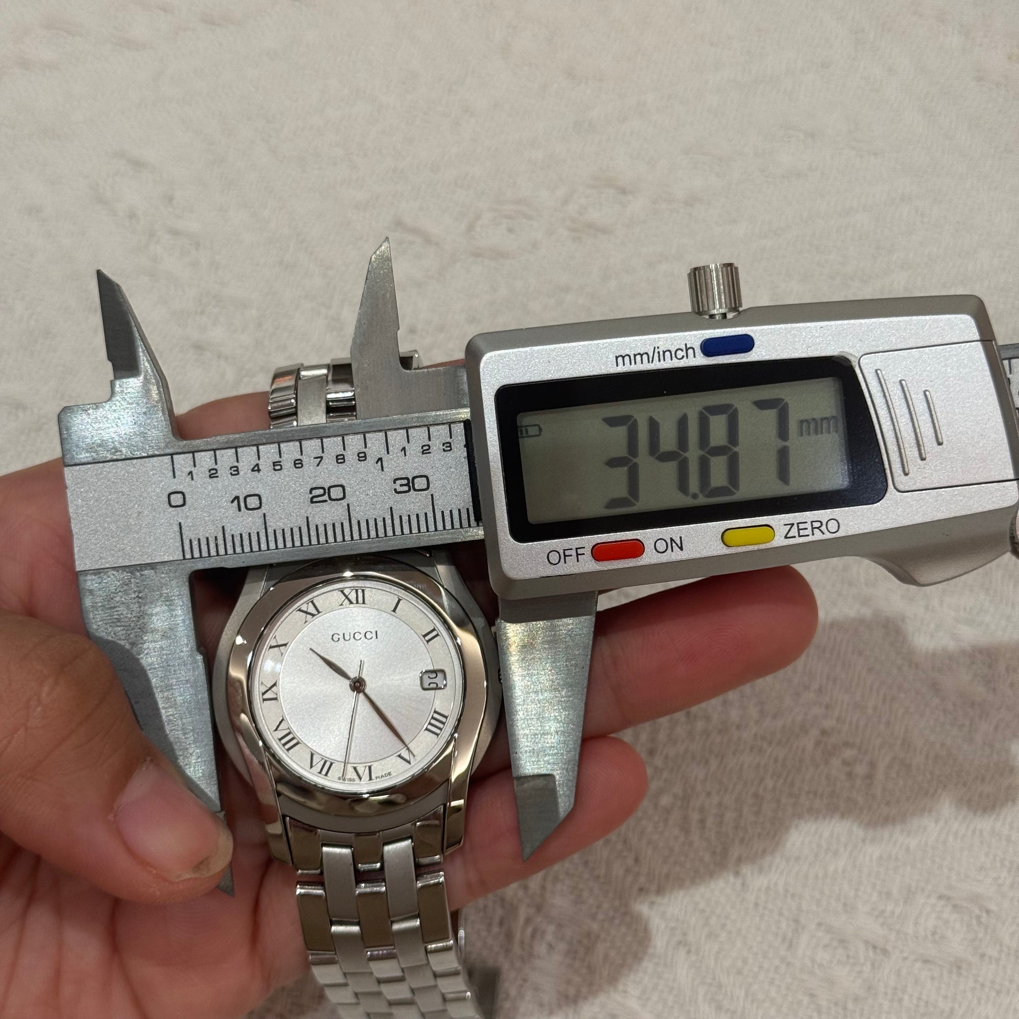 Gucci Watch Chain Silver White Dial