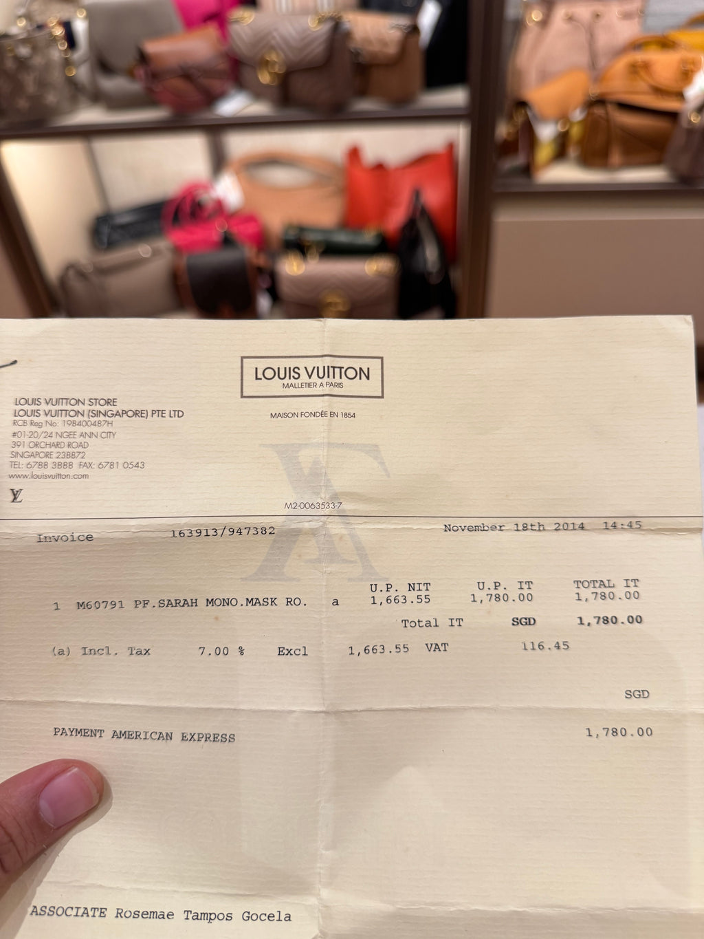 Louis Vuitton Sarah Wallet Limited