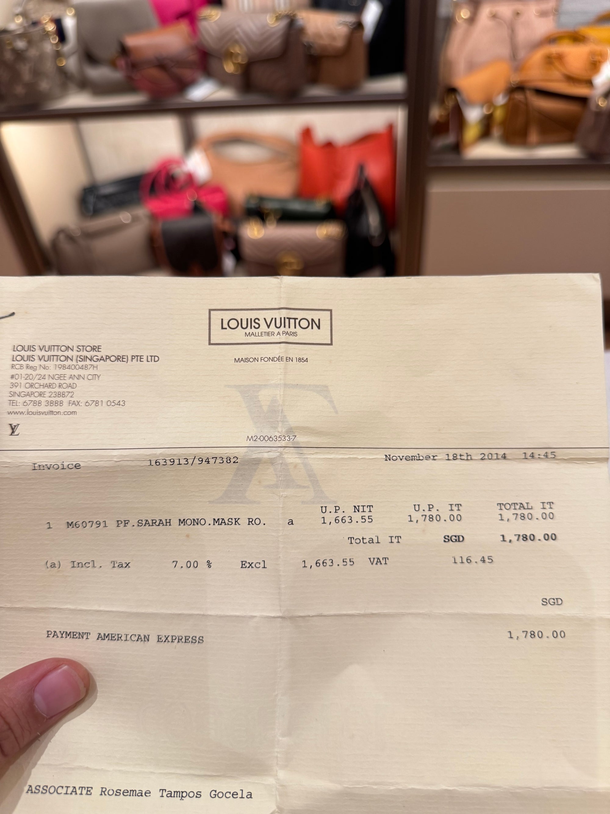 Louis Vuitton Sarah Wallet Limited