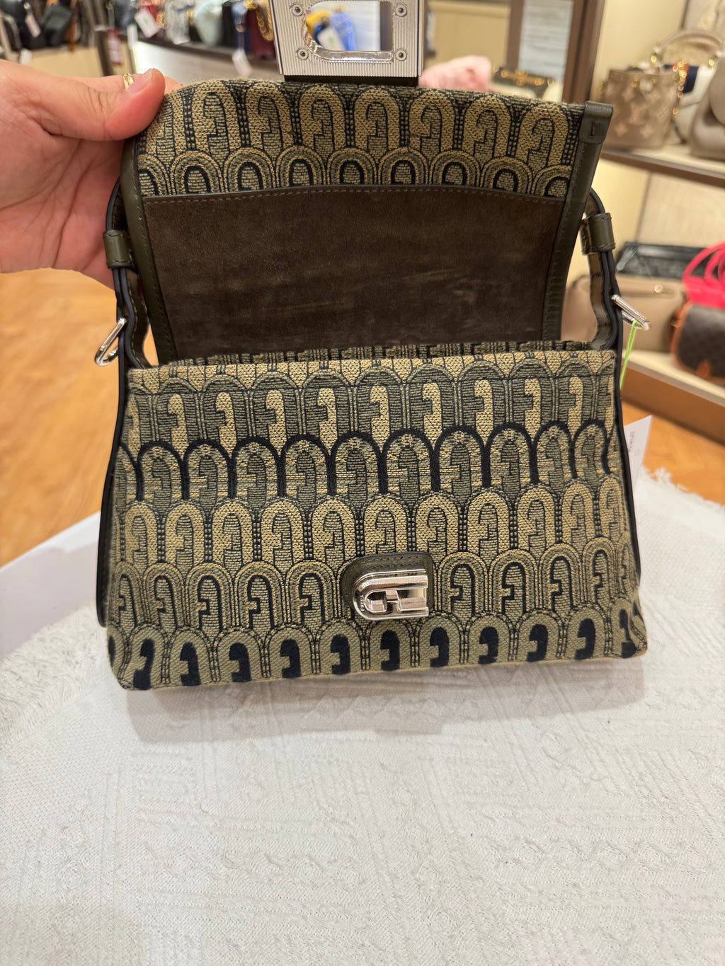 Furla Charlotte Canvas Motif