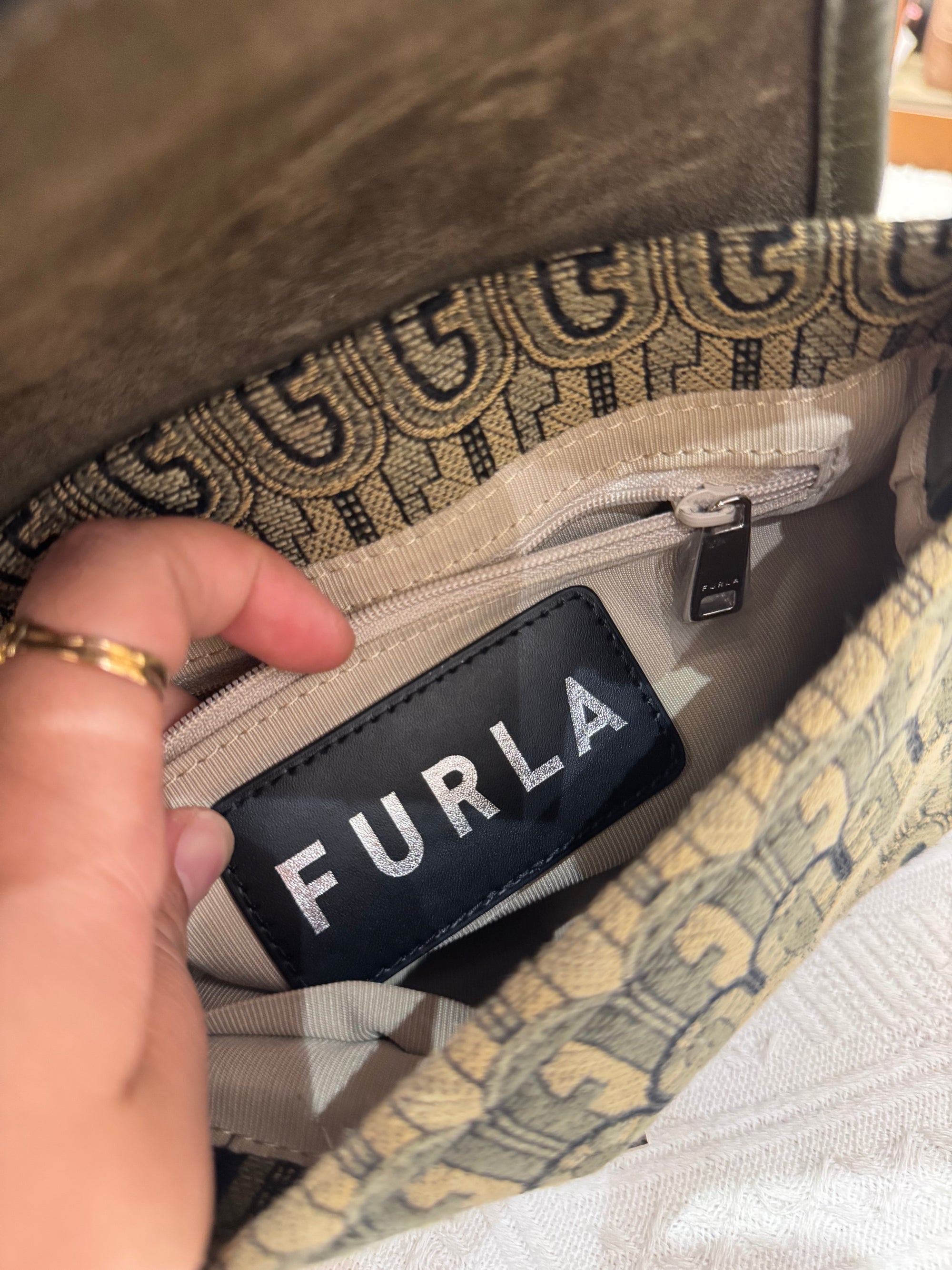 Furla Charlotte Canvas Motif