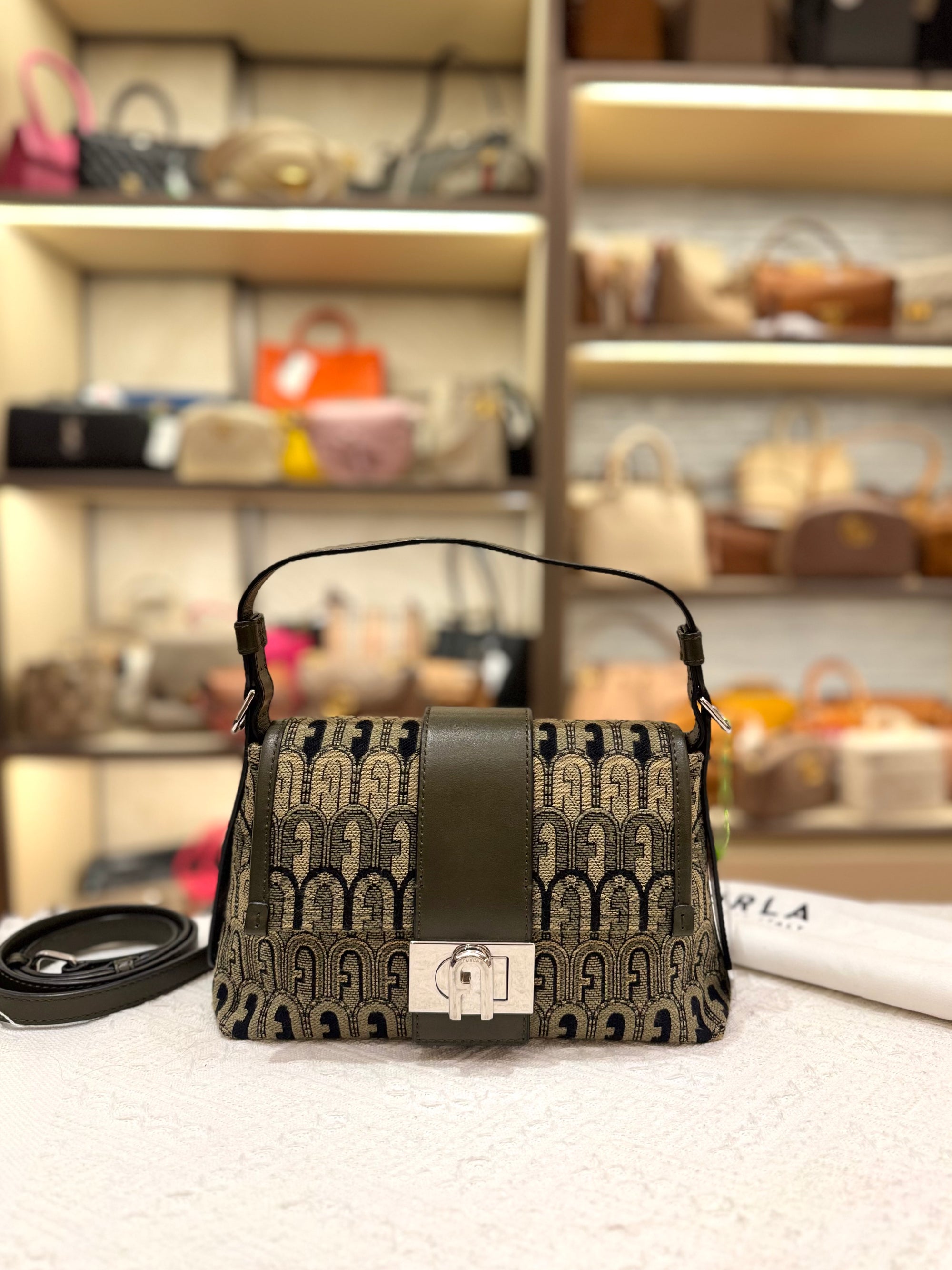 Furla Charlotte Canvas Motif