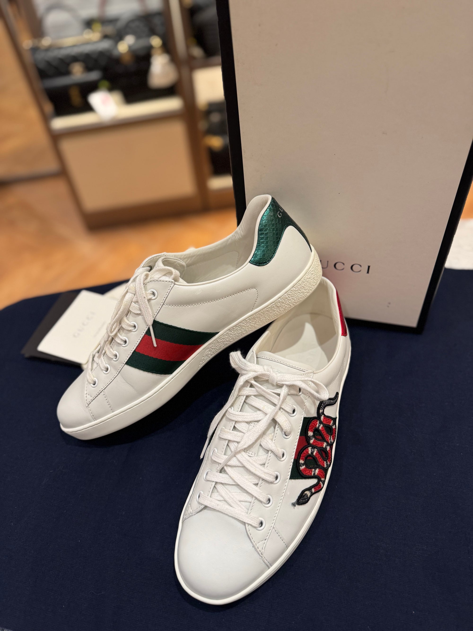 Gucci Shoes Snake White