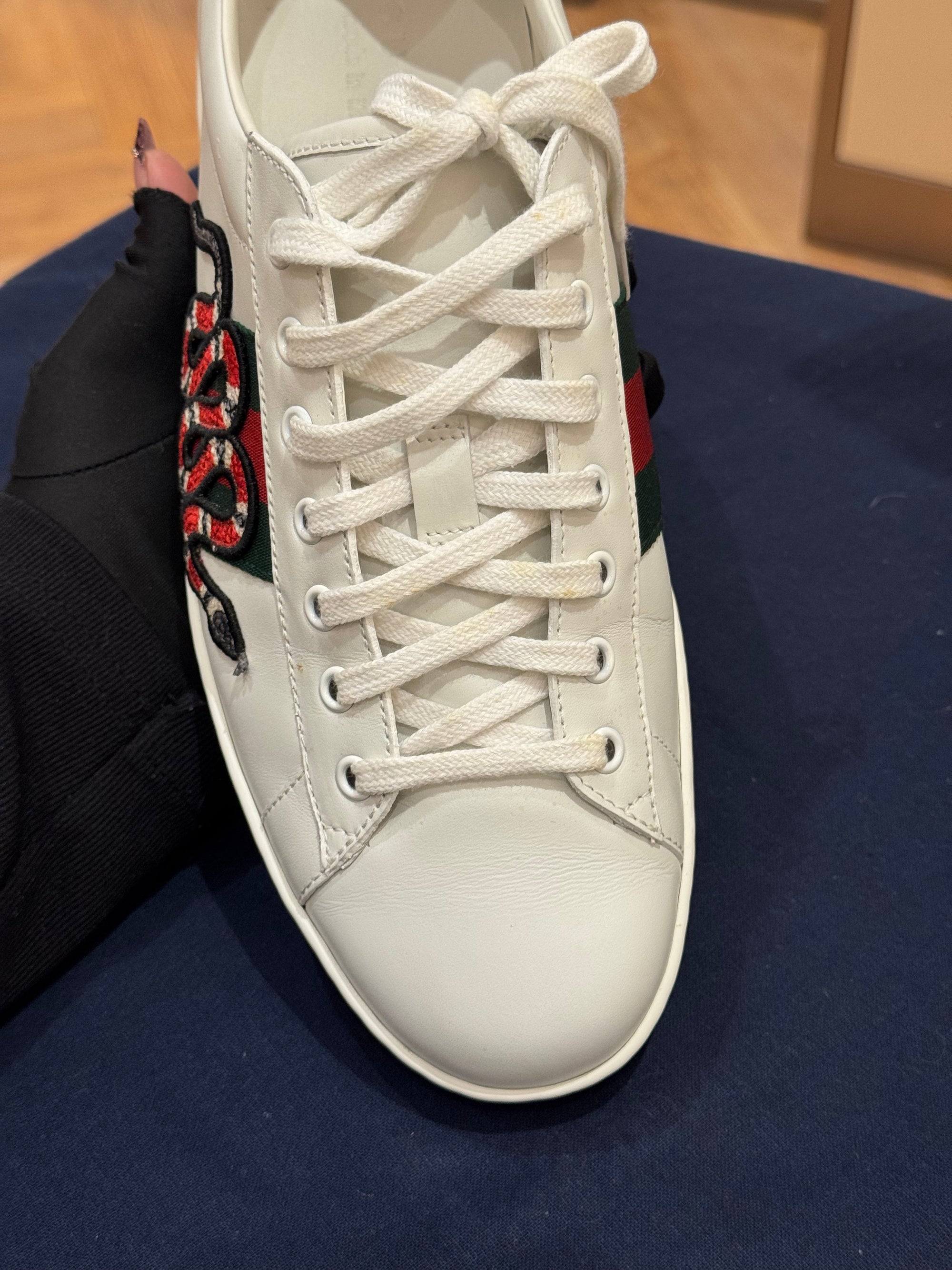 Gucci Shoes Snake White