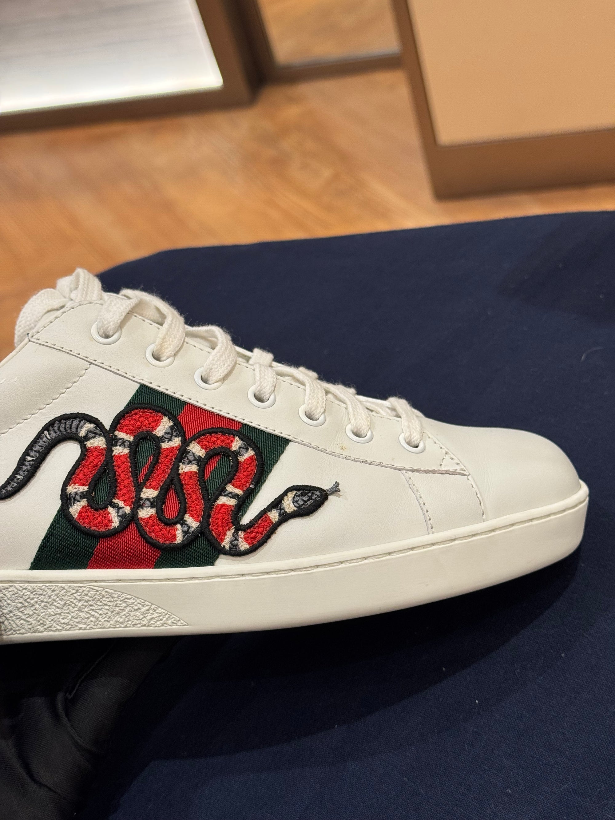 Gucci Shoes Snake White