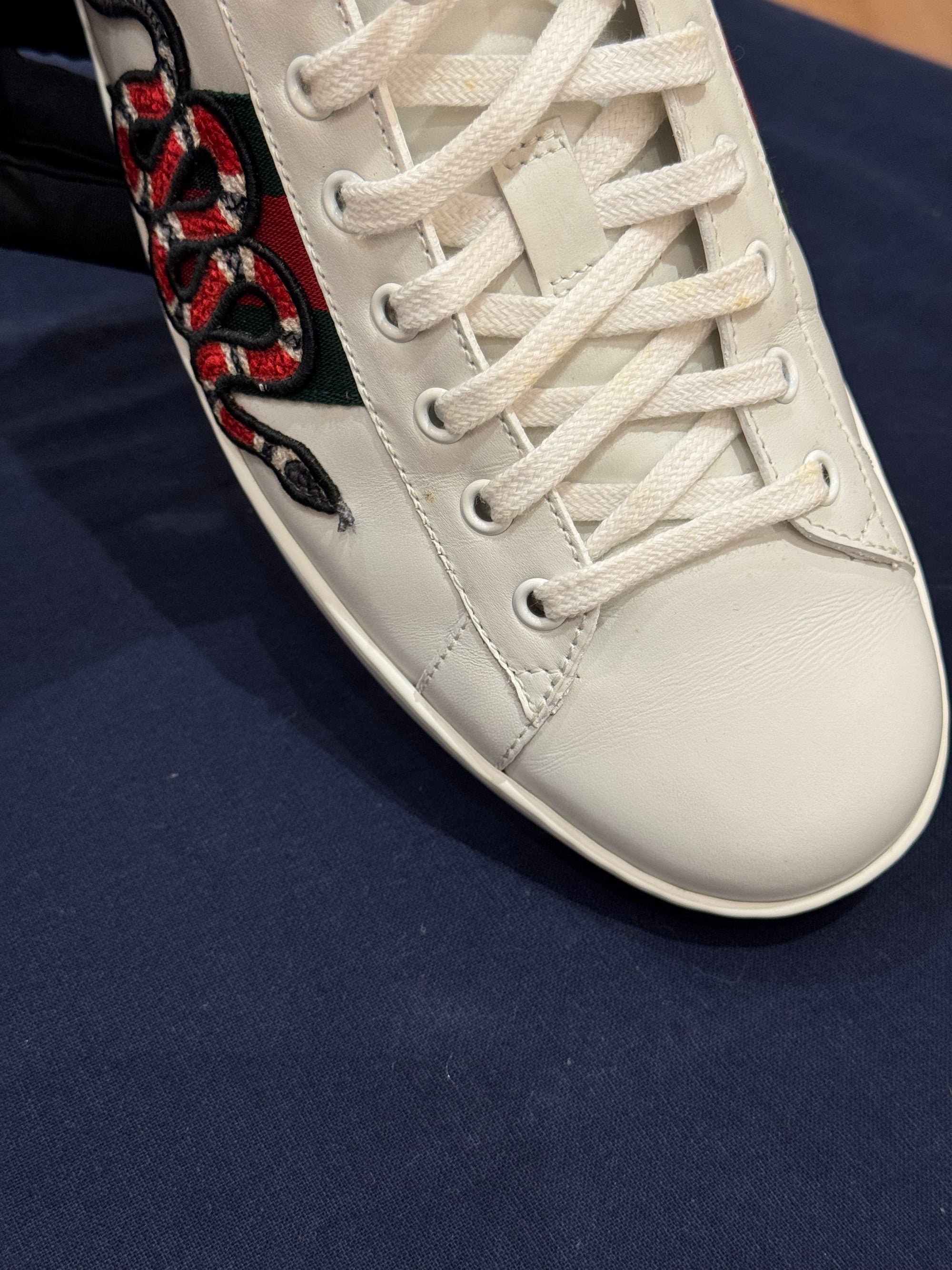 Gucci Shoes Snake White