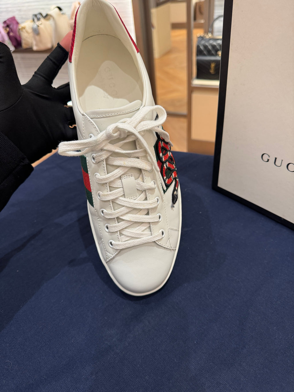 Gucci Shoes Snake White
