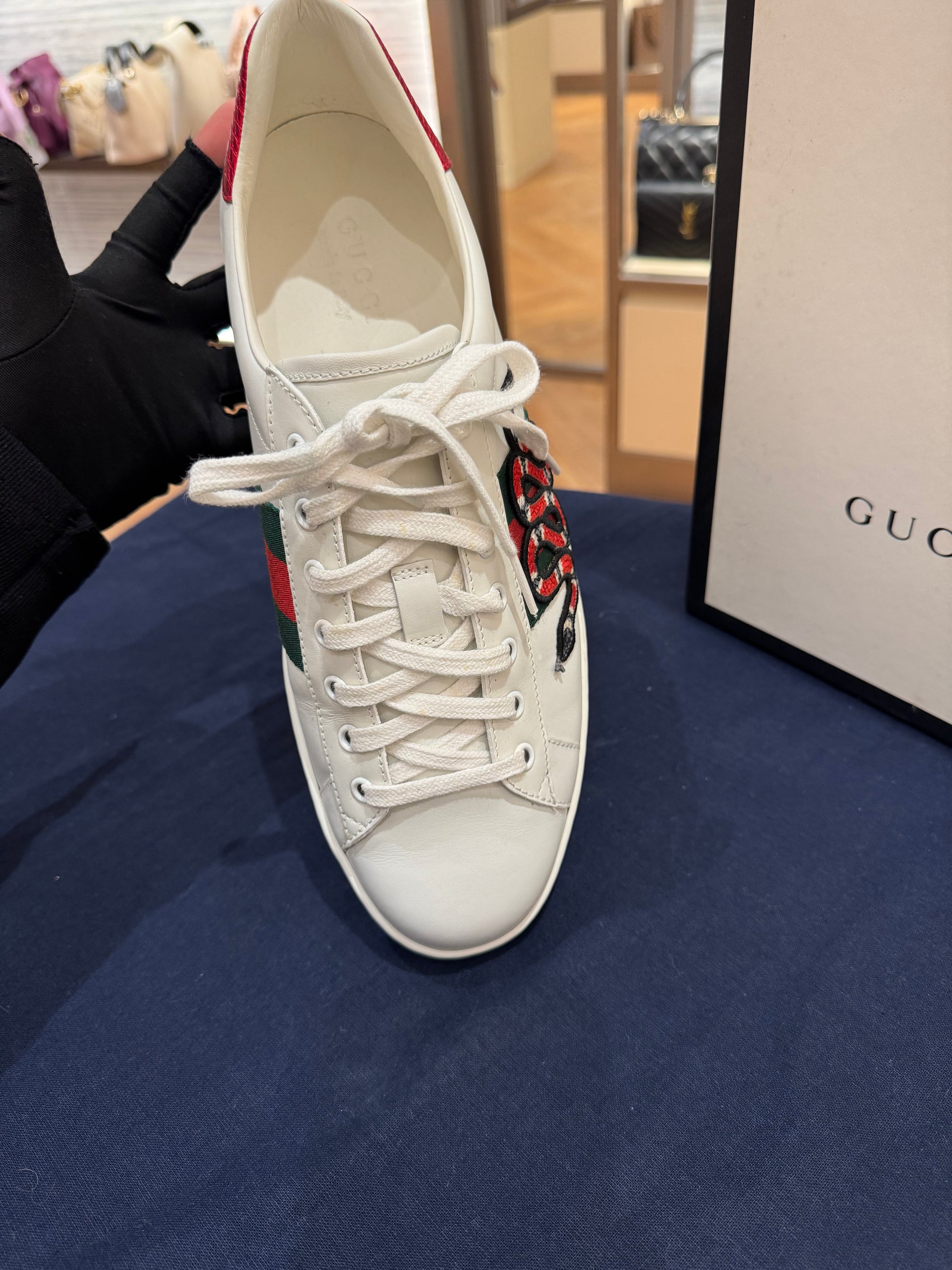 Gucci Shoes Snake White