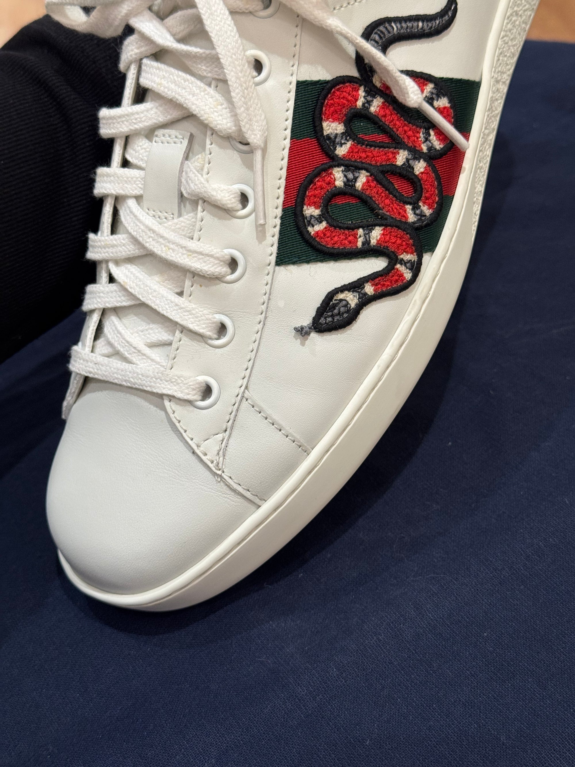 Gucci Shoes Snake White