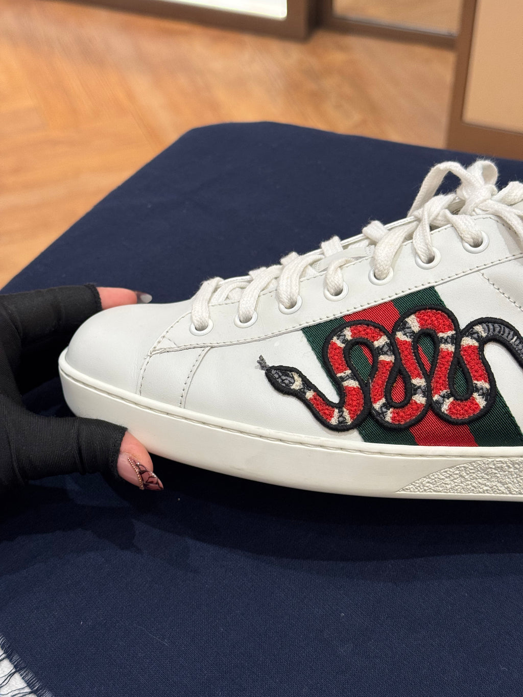 Gucci Shoes Snake White