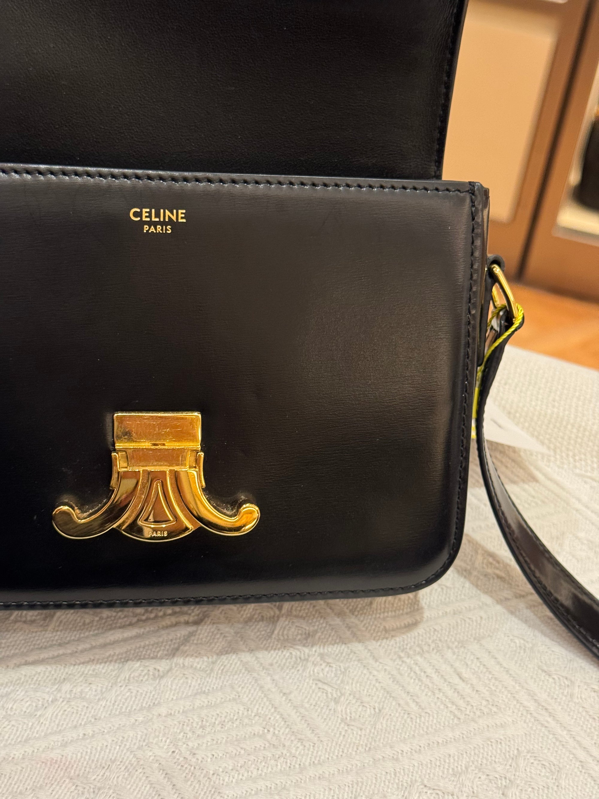 Celine Triomphe Teen Black
