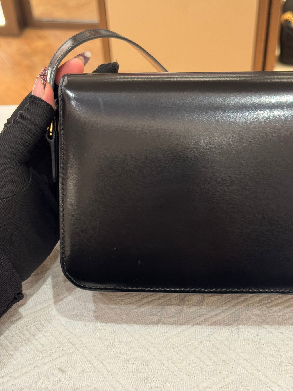 Celine Triomphe Teen Black