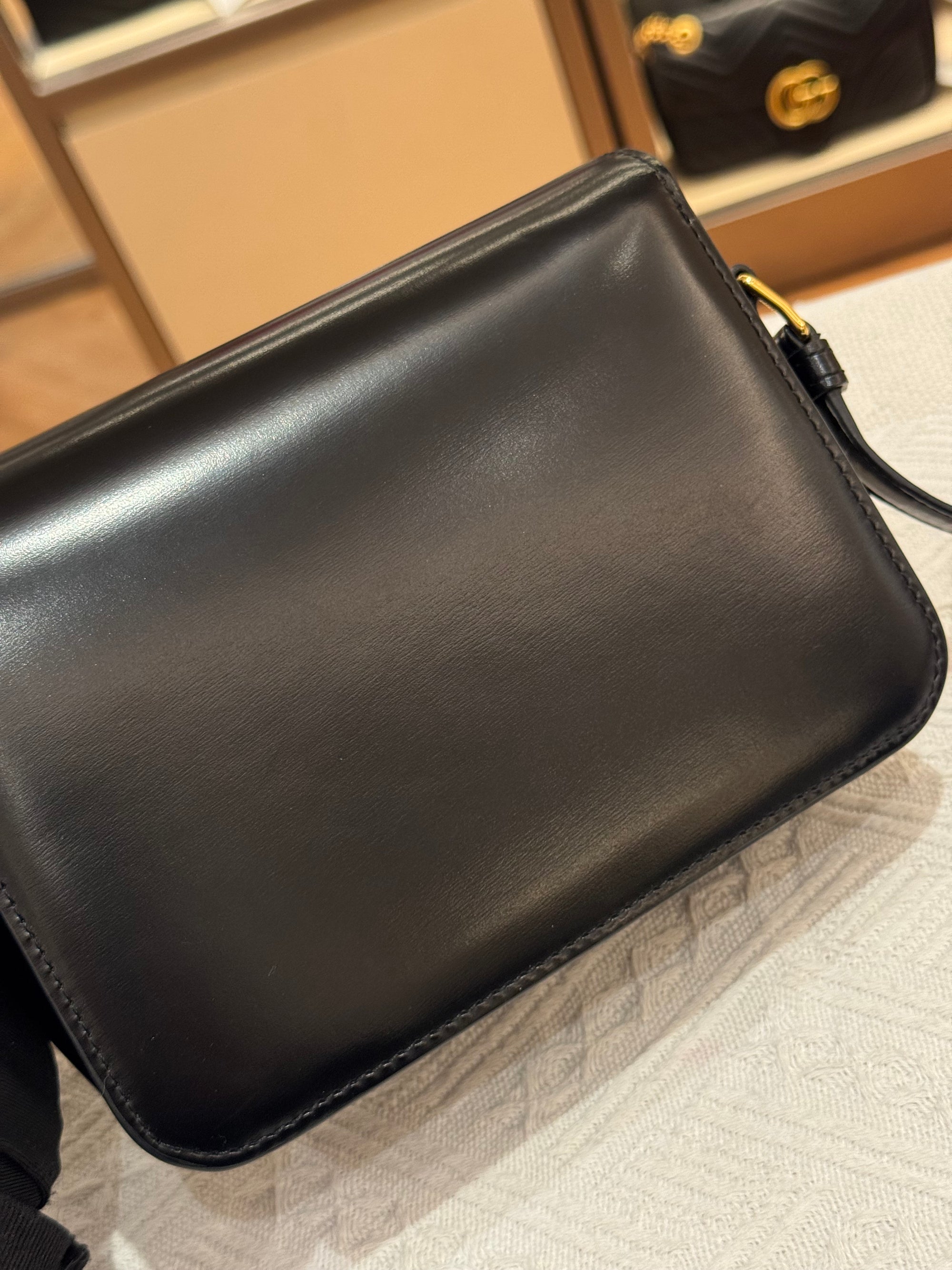 Celine Triomphe Teen Black