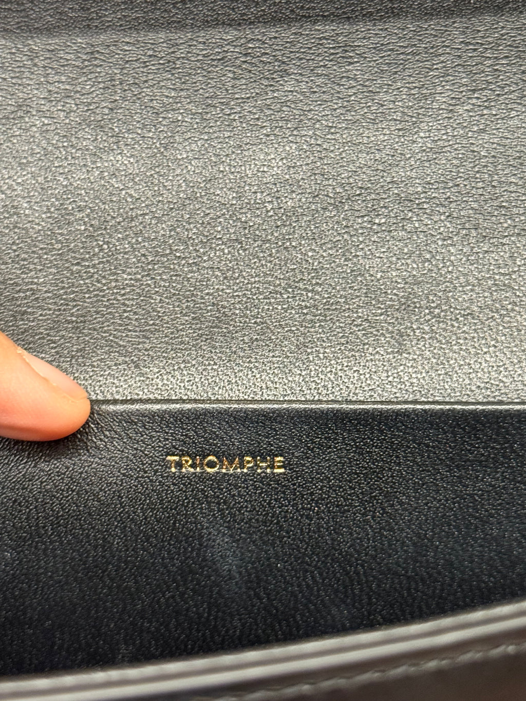 Celine Triomphe Chain Shoulder Black