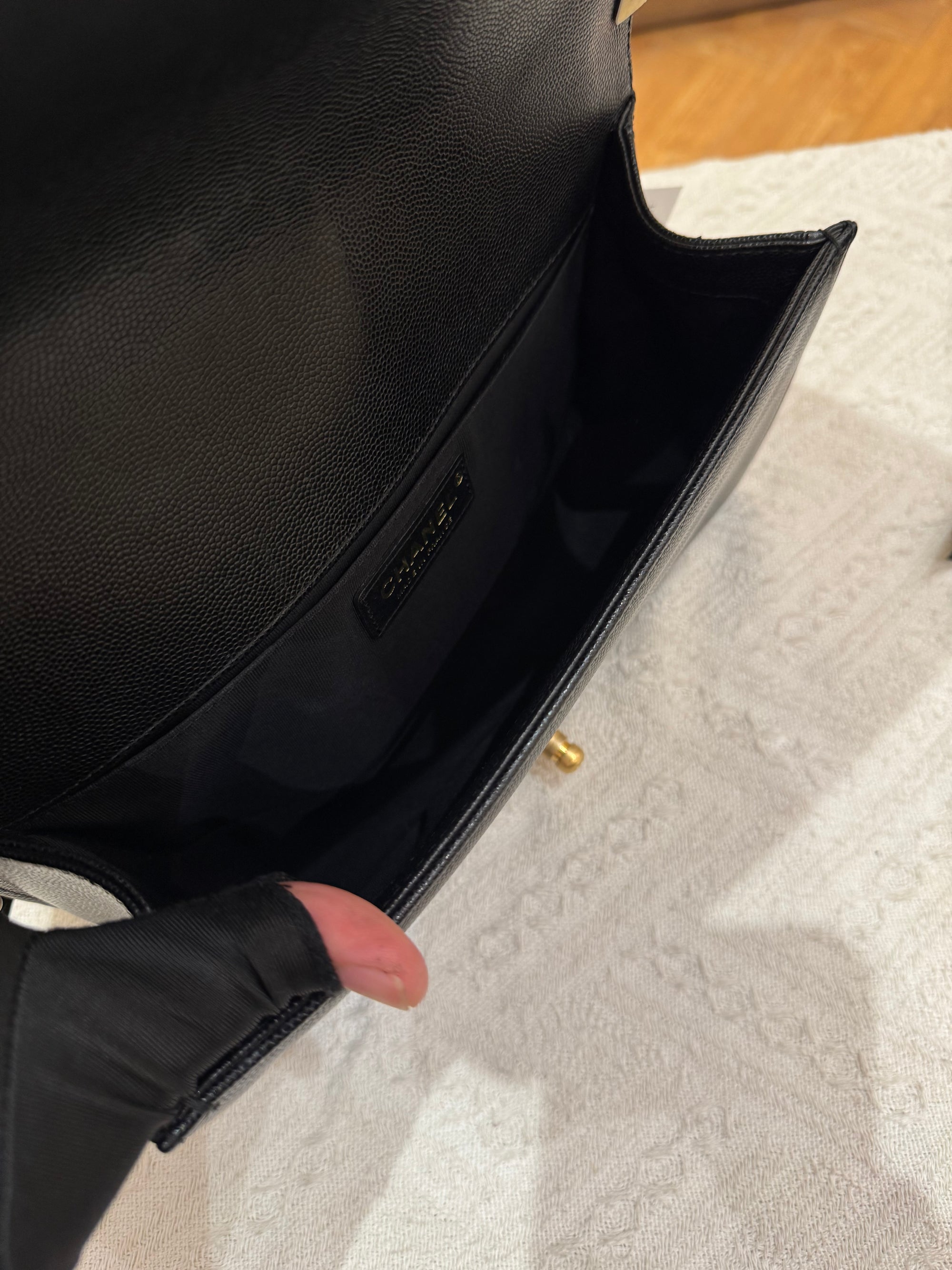 Chanel Boy Medium Caviar