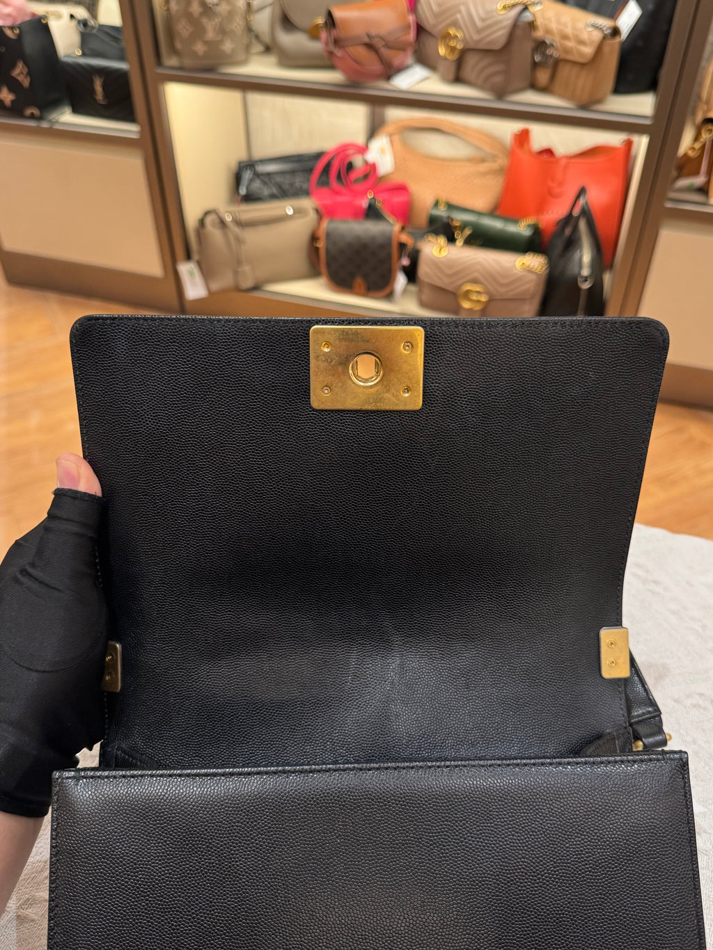 Chanel Boy Medium Caviar