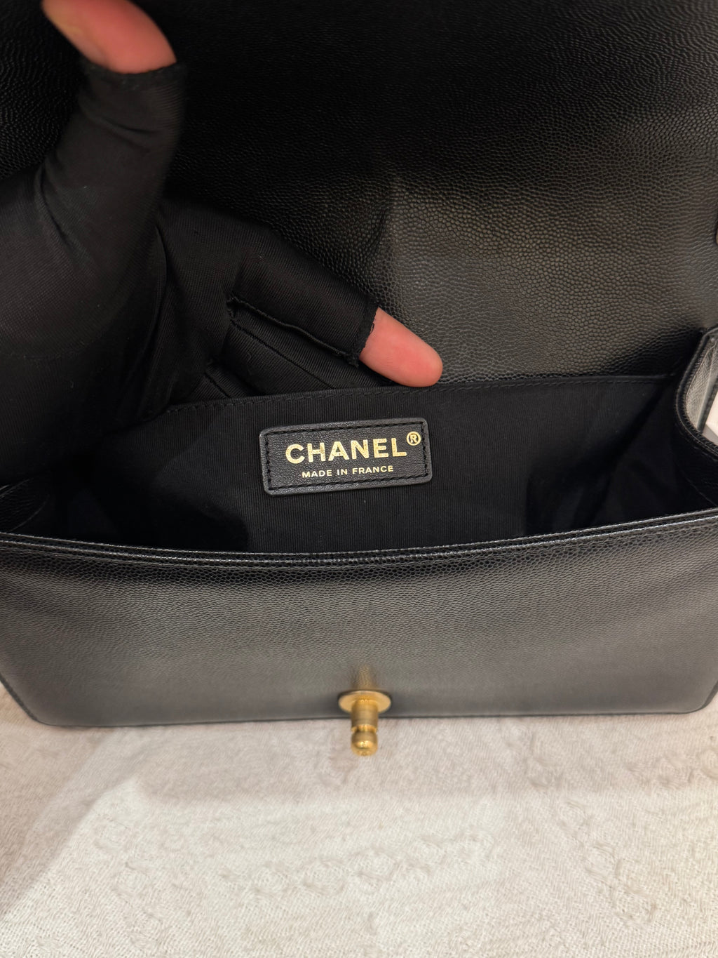 Chanel Boy Medium Caviar
