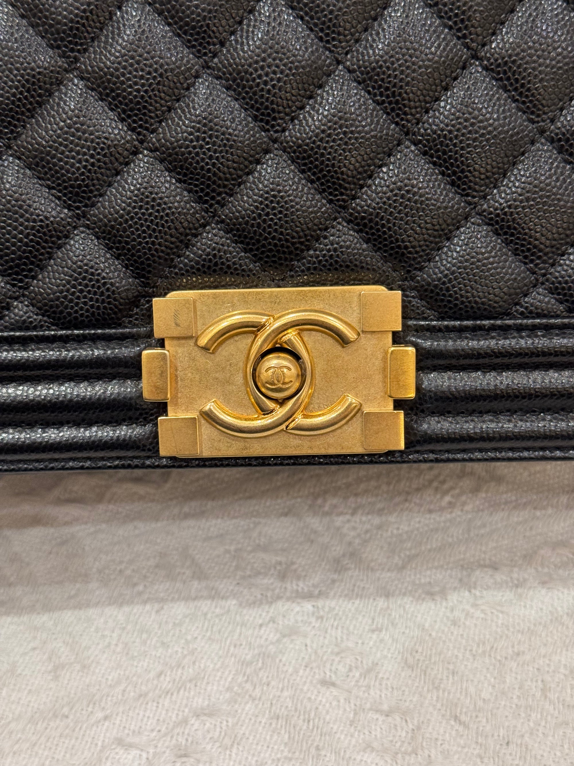 Chanel Boy Medium Caviar
