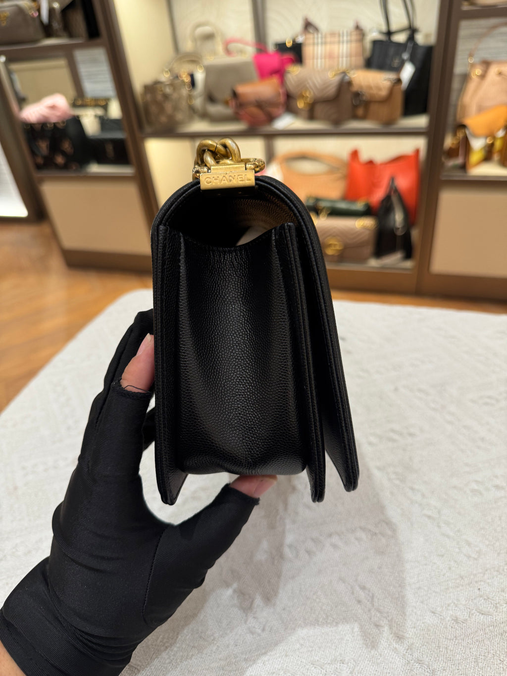 Chanel Boy Medium Caviar