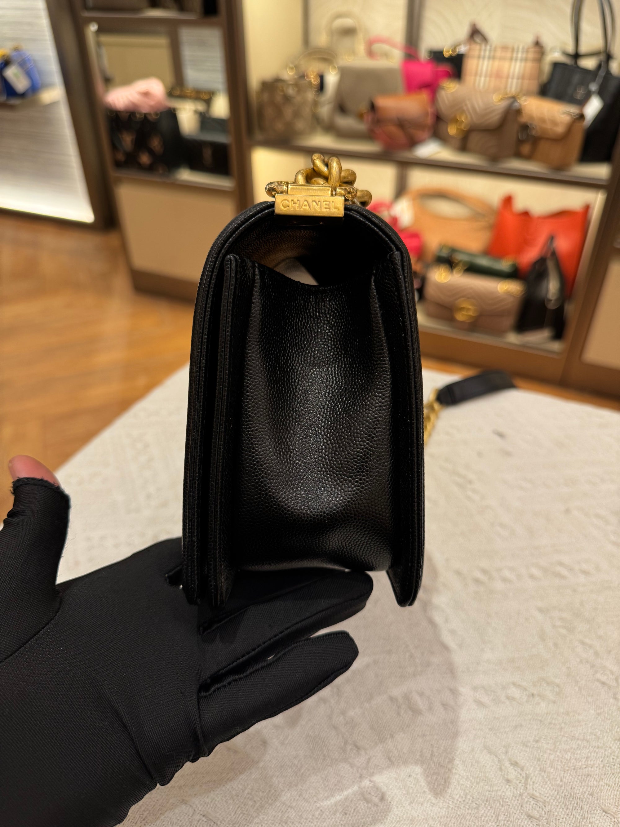 Chanel Boy Medium Caviar