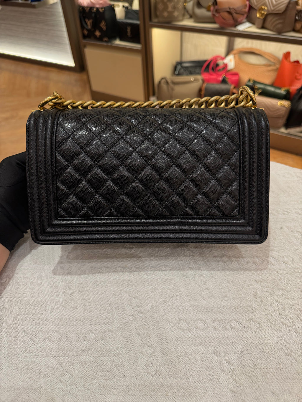 Chanel Boy Medium Caviar