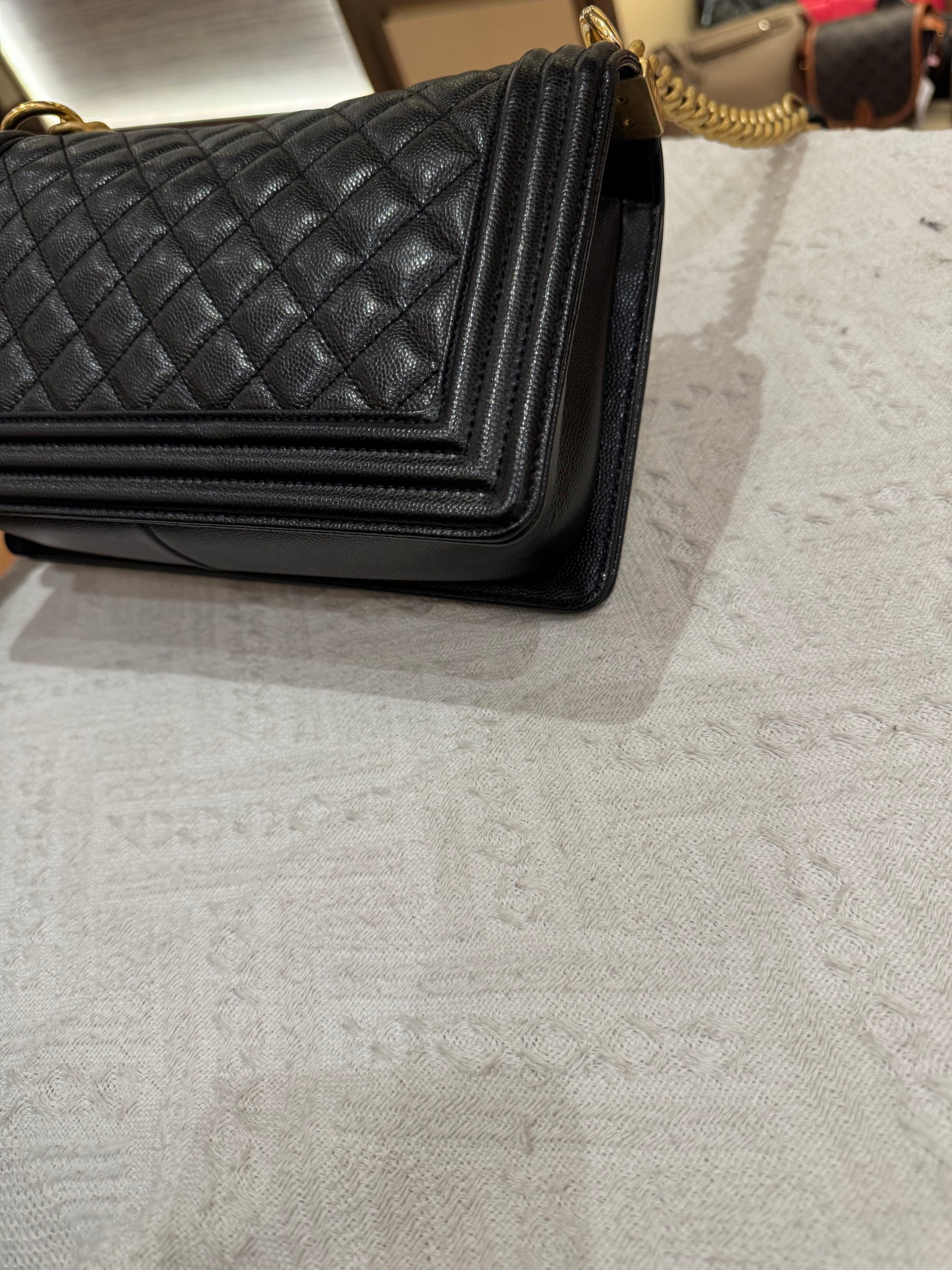 Chanel Boy Medium Caviar
