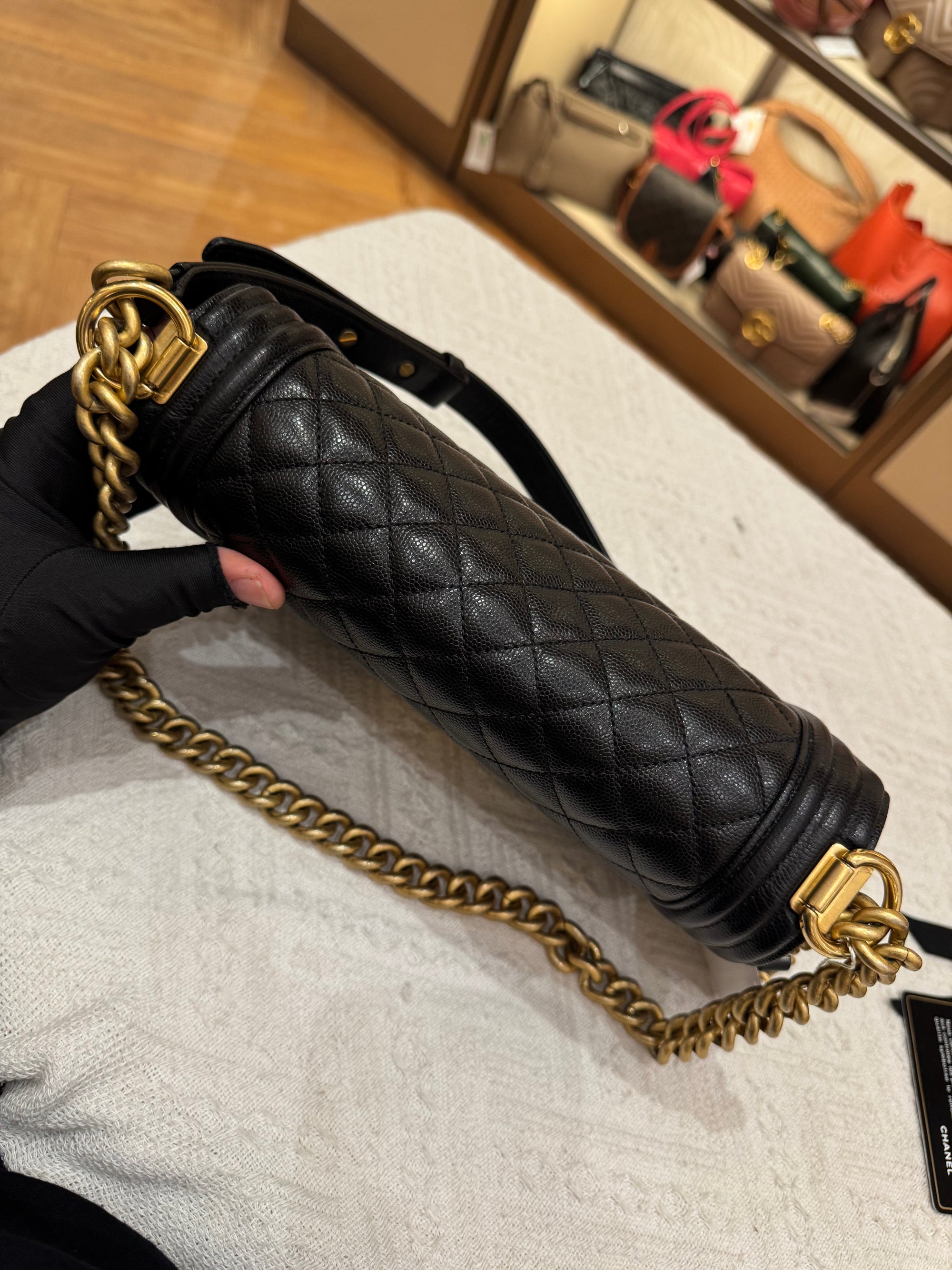 Chanel Boy Medium Caviar