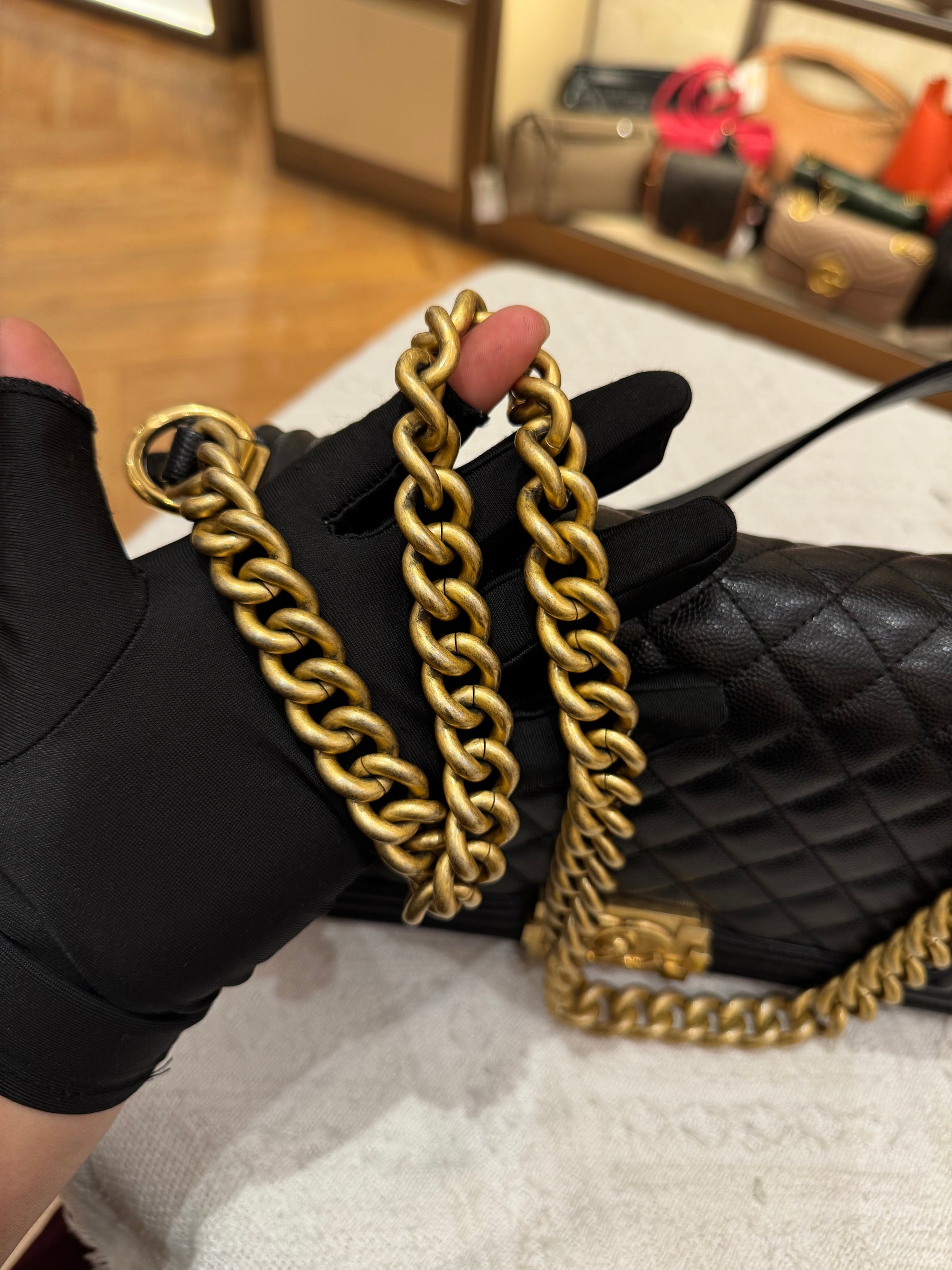 Chanel Boy Medium Caviar