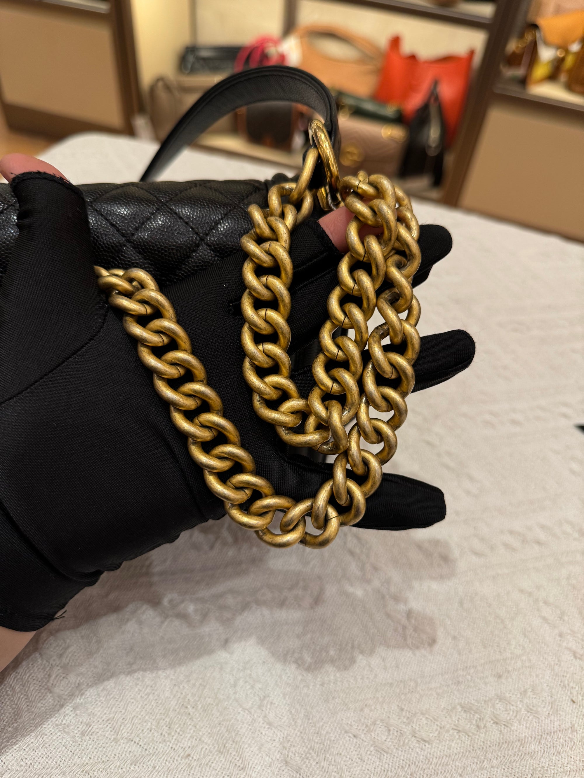 Chanel Boy Medium Caviar