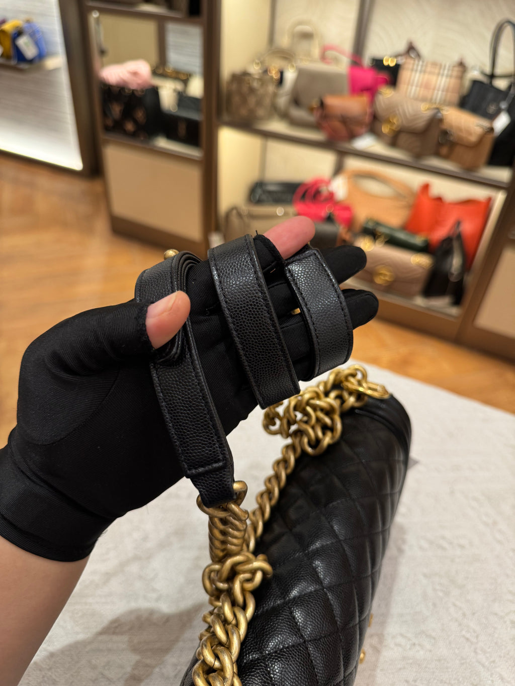 Chanel Boy Medium Caviar