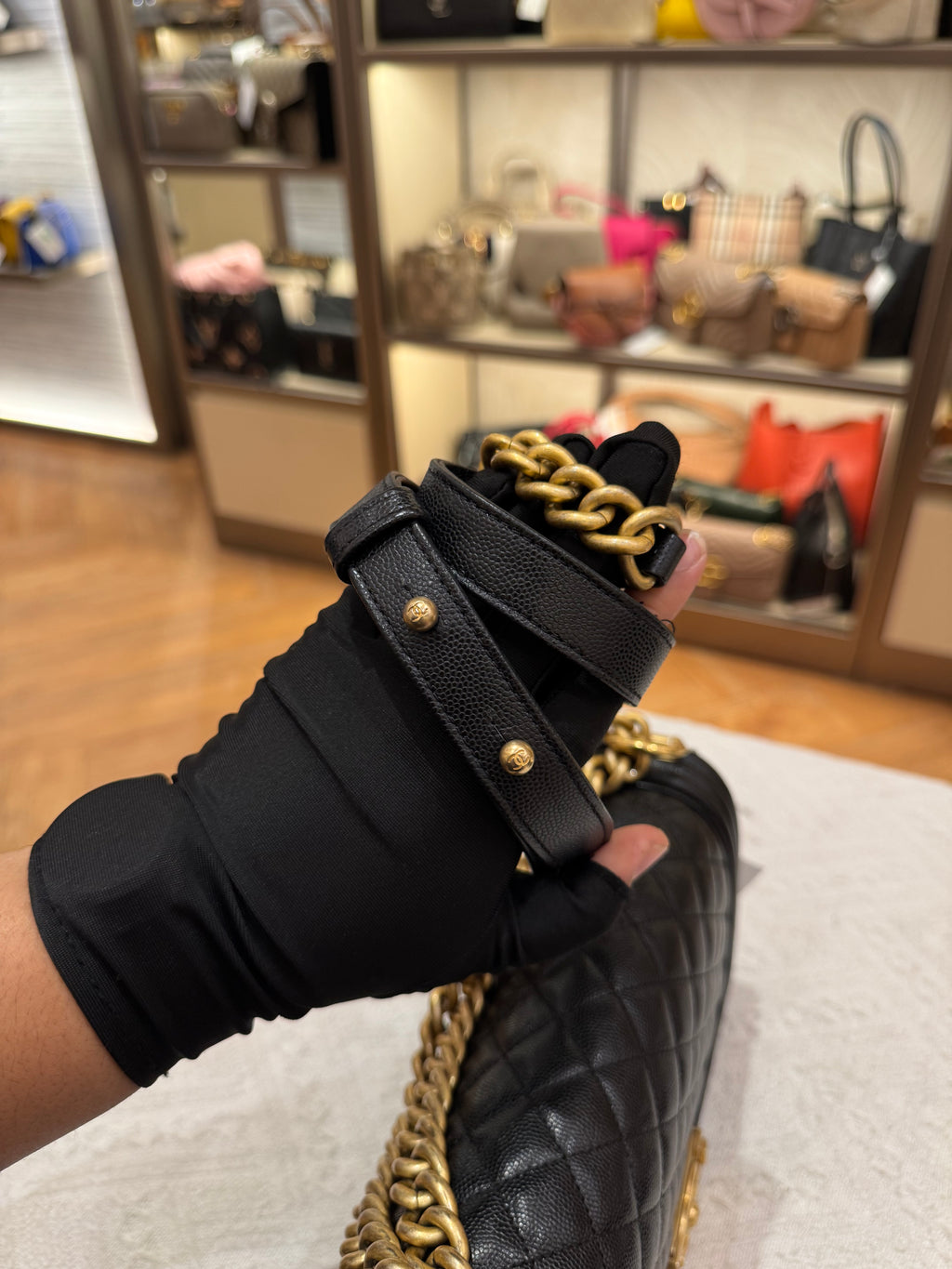 Chanel Boy Medium Caviar