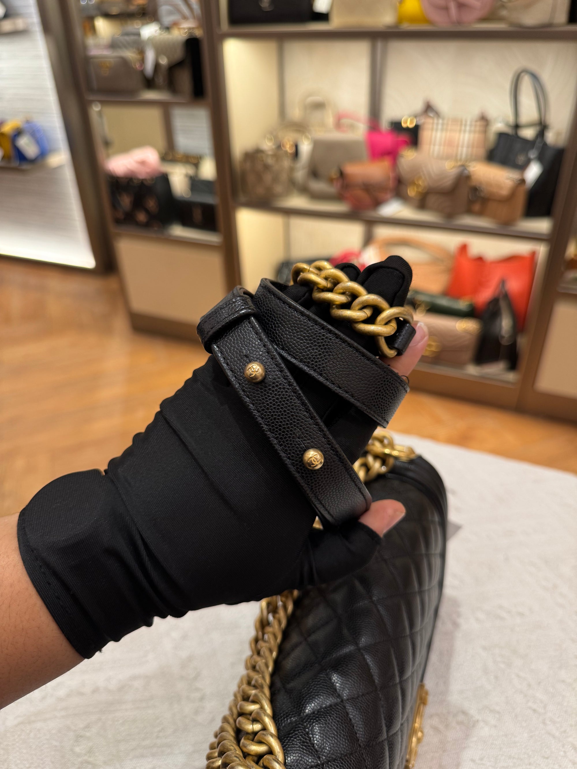 Chanel Boy Medium Caviar