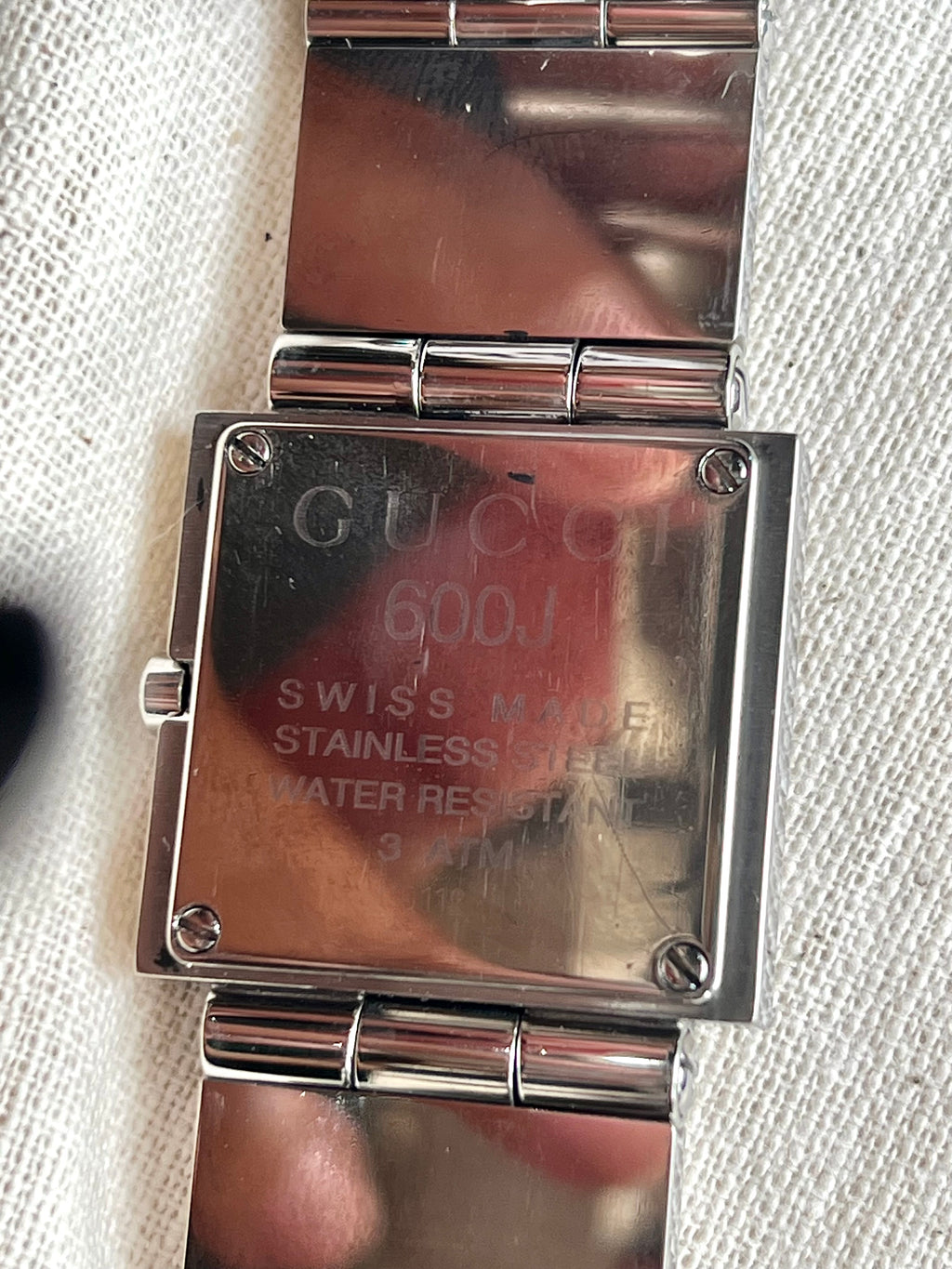 Gucci All Silver Square Dial