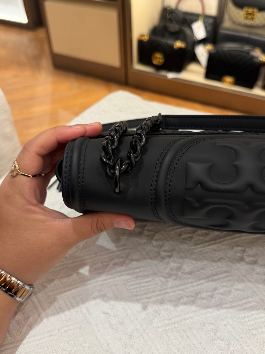 Tory Burch Fleming Medium Matte All Black
