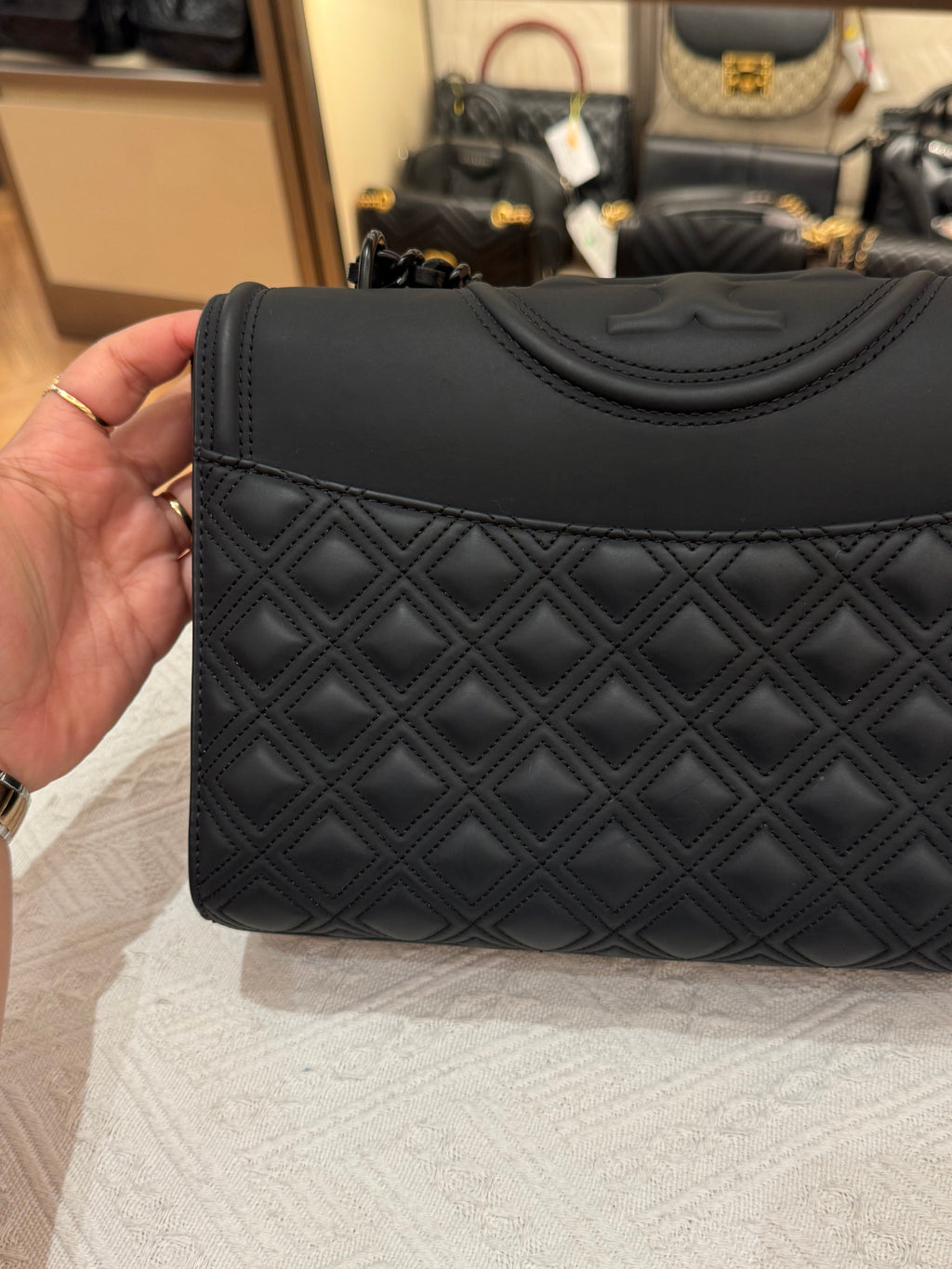 Tory Burch Fleming Medium Matte All Black